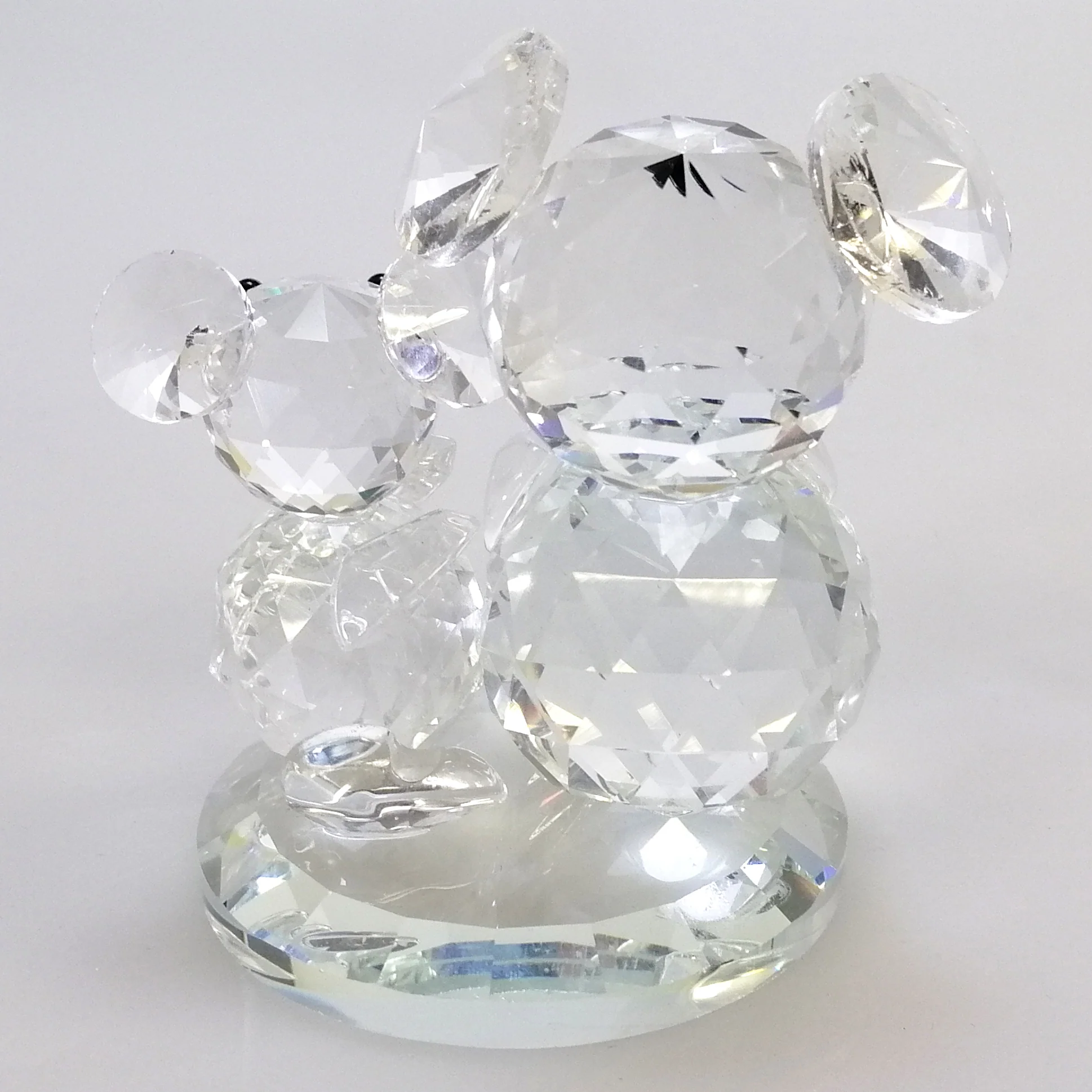 Clear Glass Bear with Baby Bear - Image 3