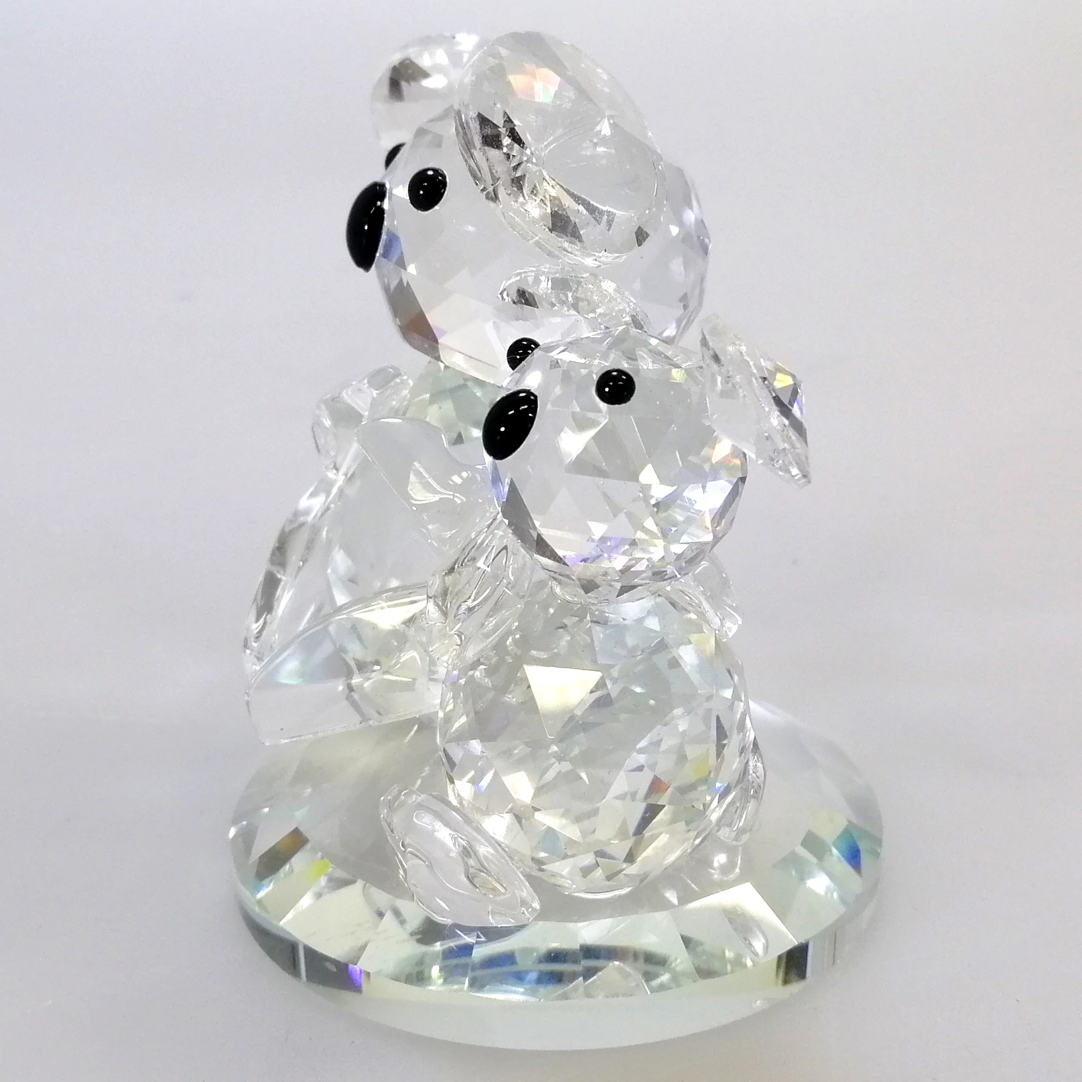 Clear Glass Bear with Baby Bear - Image 4