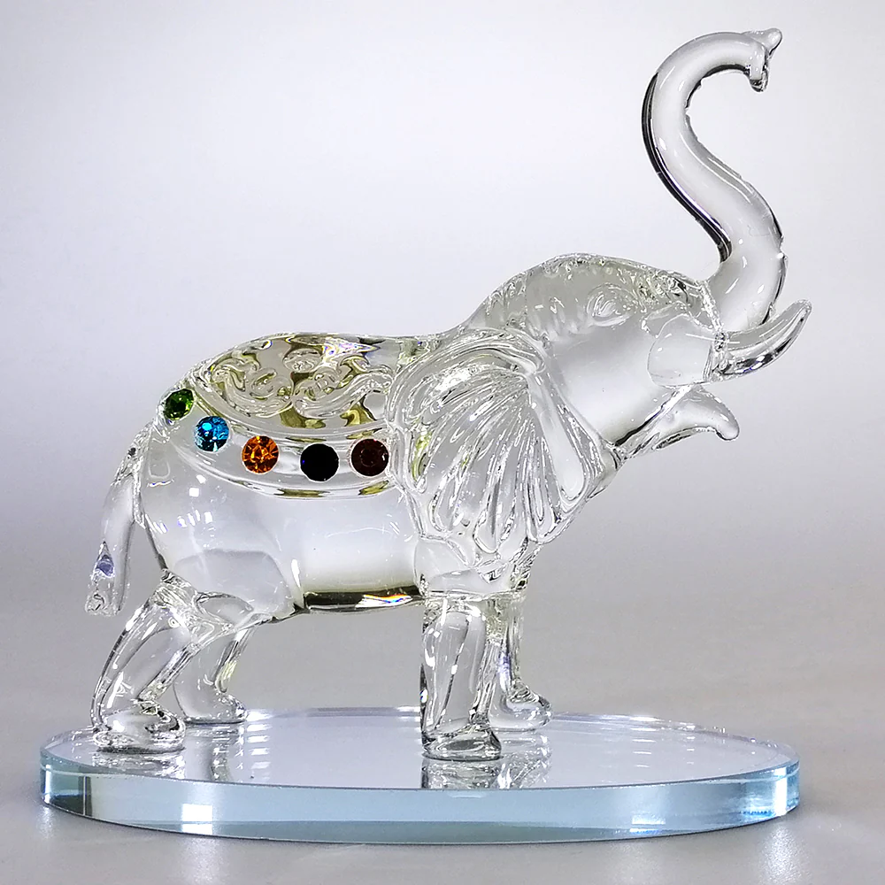 Clear Glass Elephant - Small - Image 2