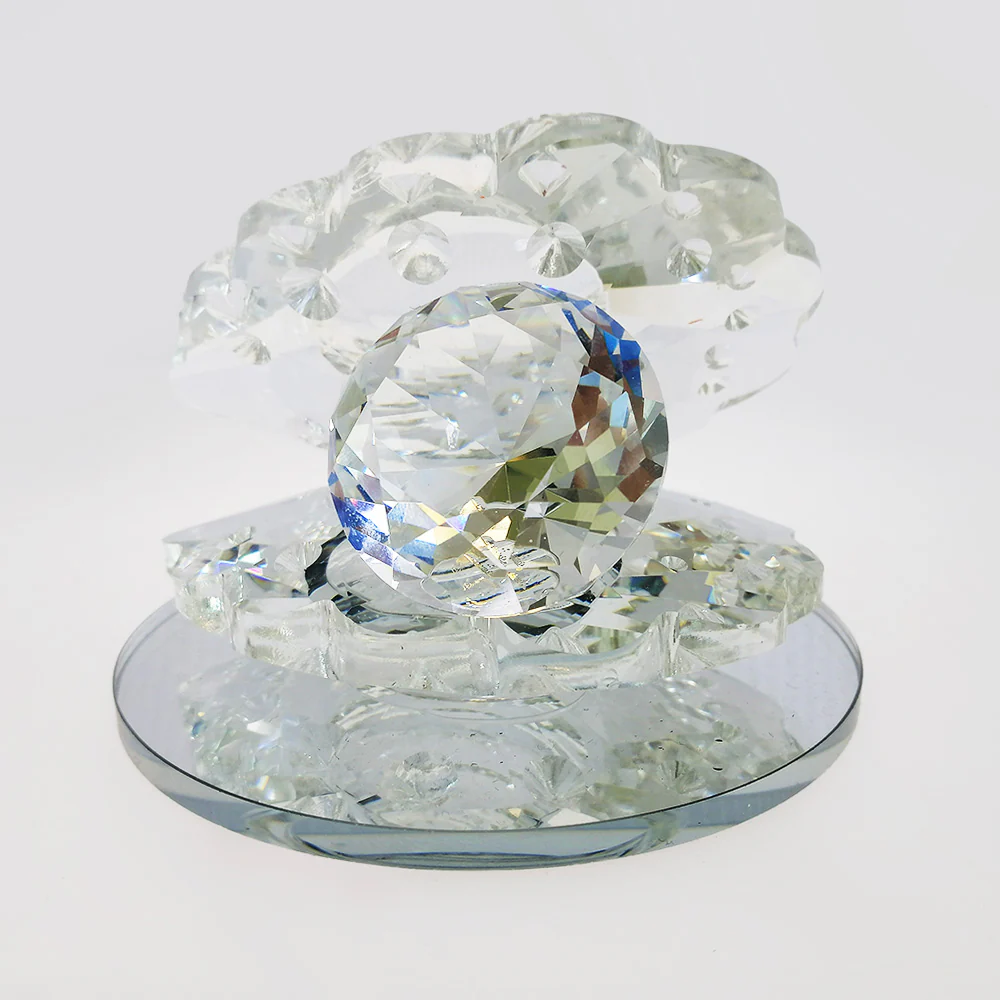 Clear Glass Oyster - 8cm - Image 3