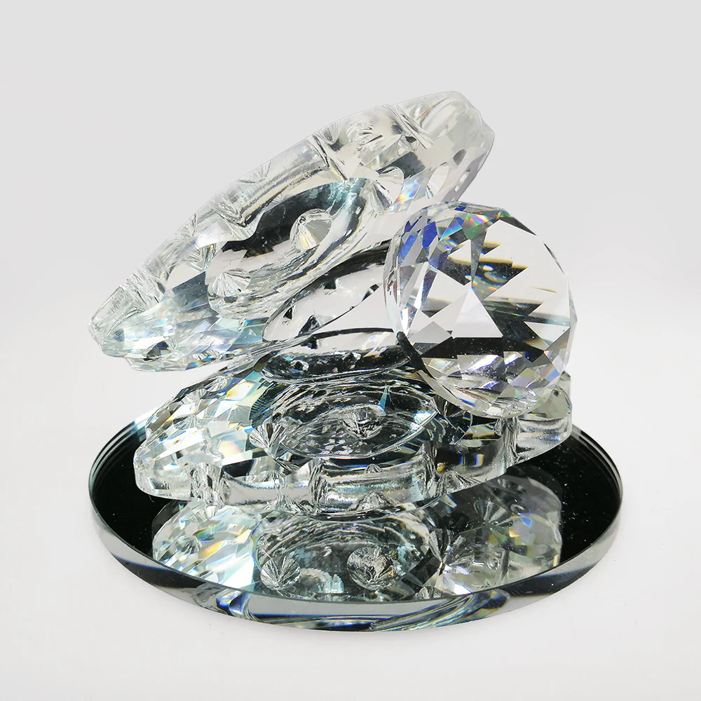 Clear Glass Oyster - 8cm - Image 4