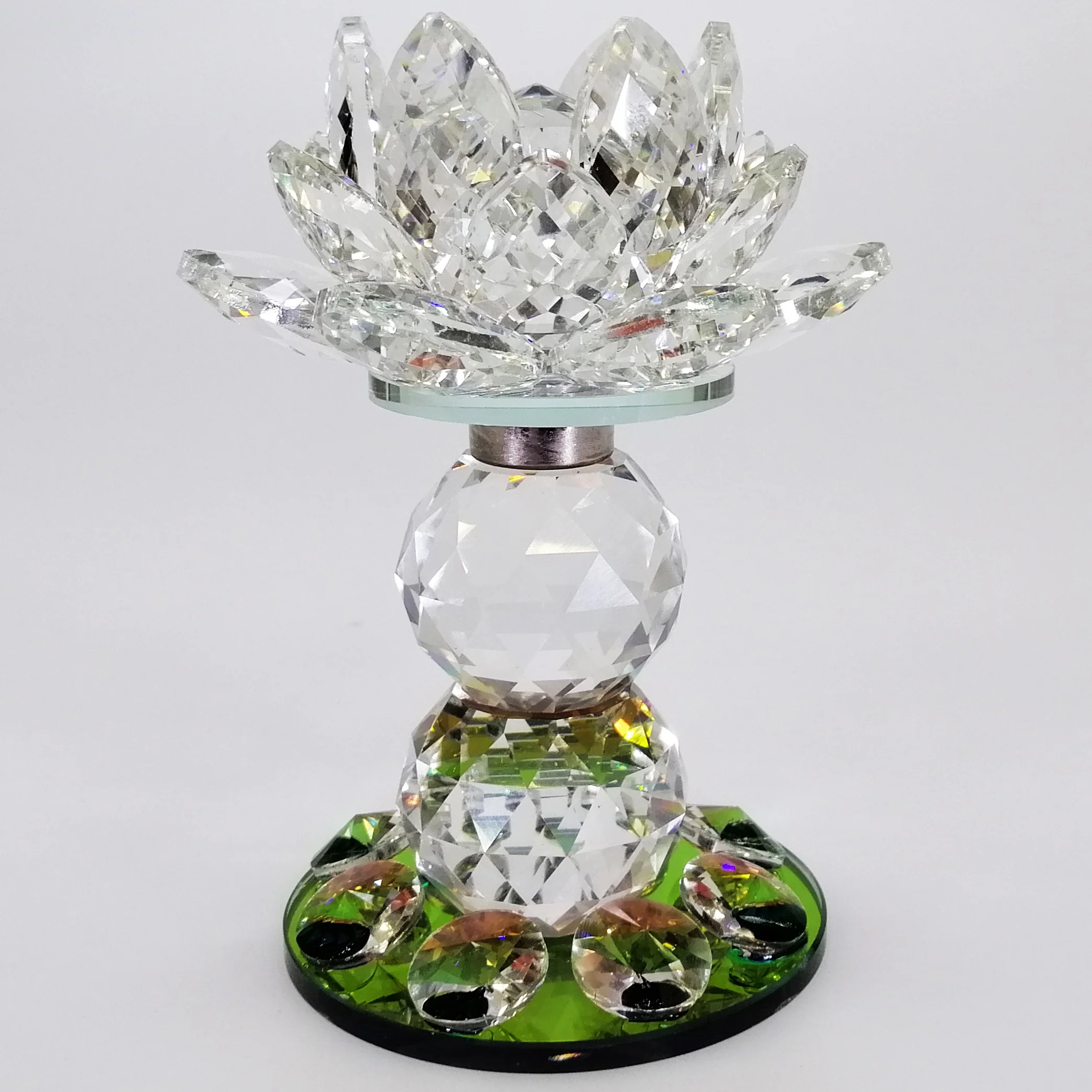 Clear Lotus with Colourful Base