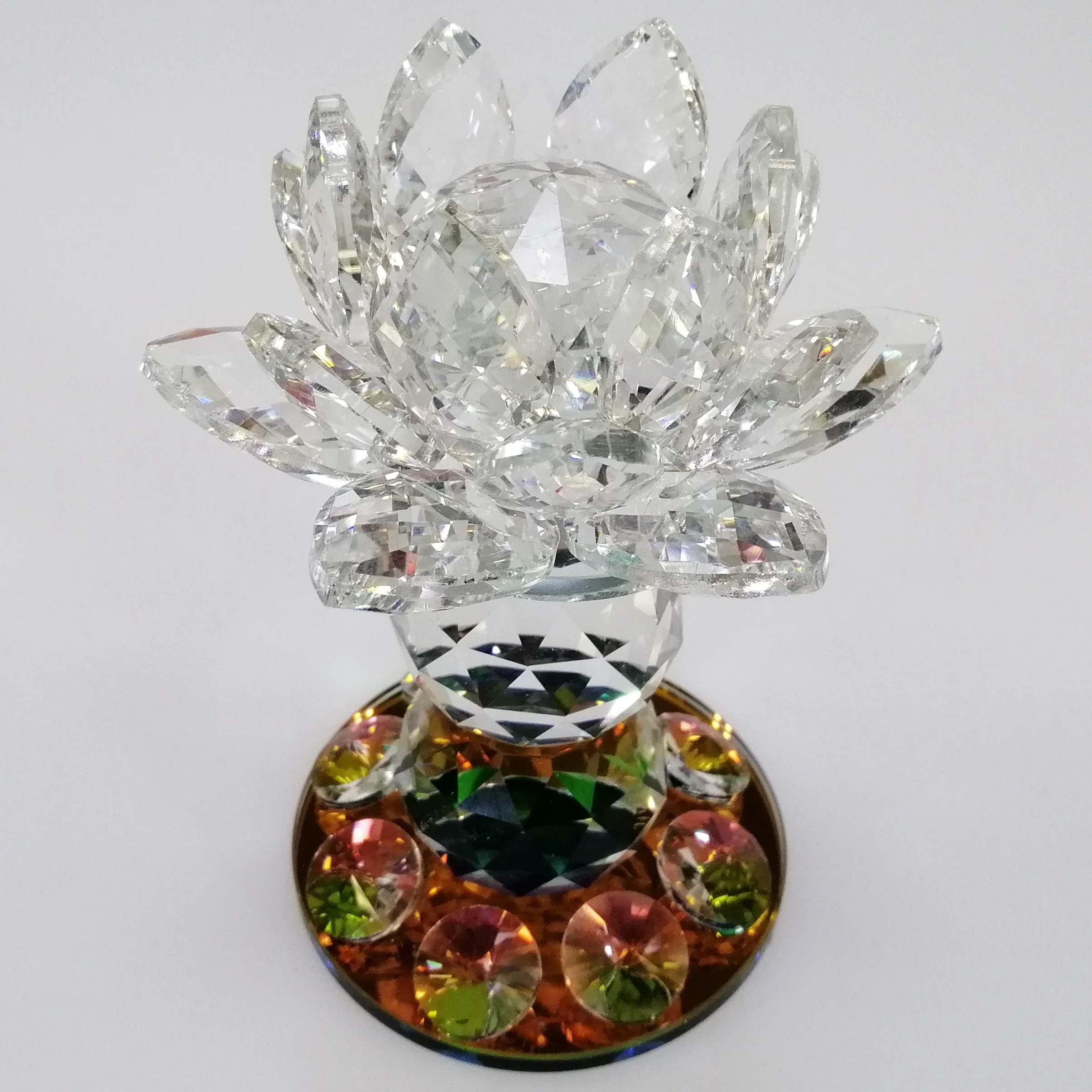 Clear Lotus with Colourful Base - Image 2
