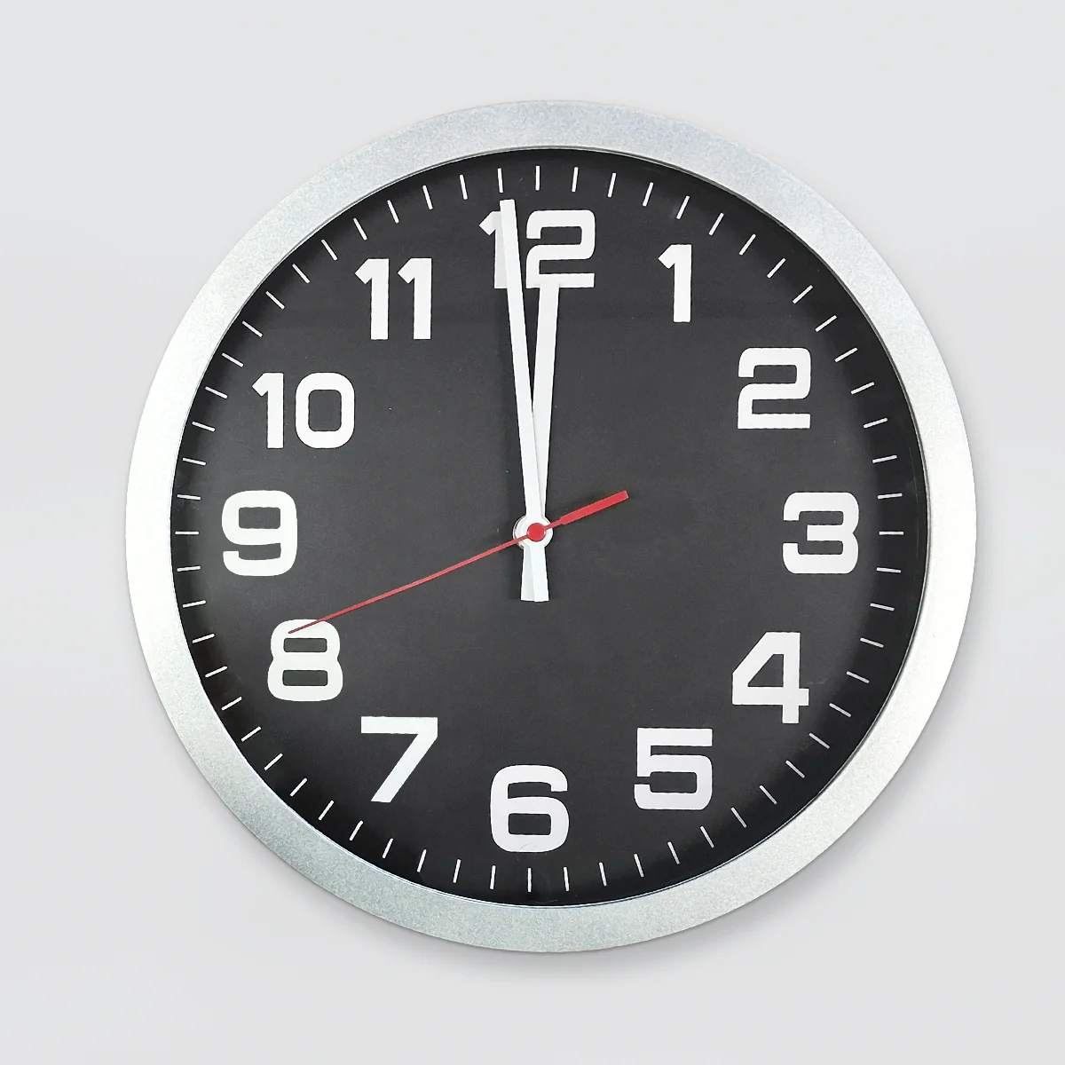 Clock W/ Black Face - 12in