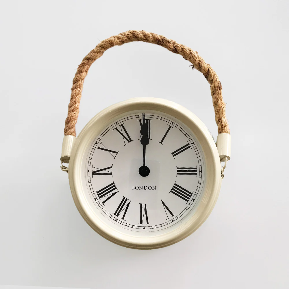 Coloured Rope Clocks Roman - 20cm - Image 3