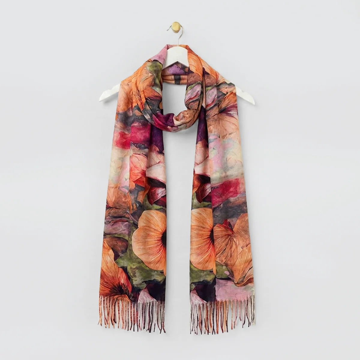 Colourful Floral Winter Scarves