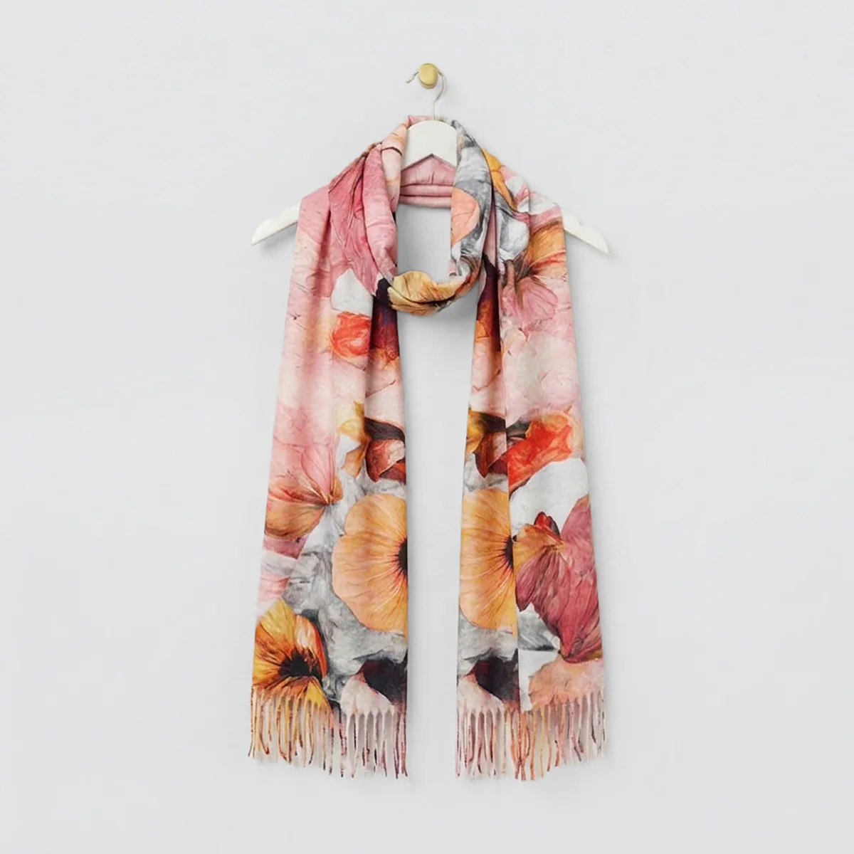Colourful Floral Winter Scarves - Image 4