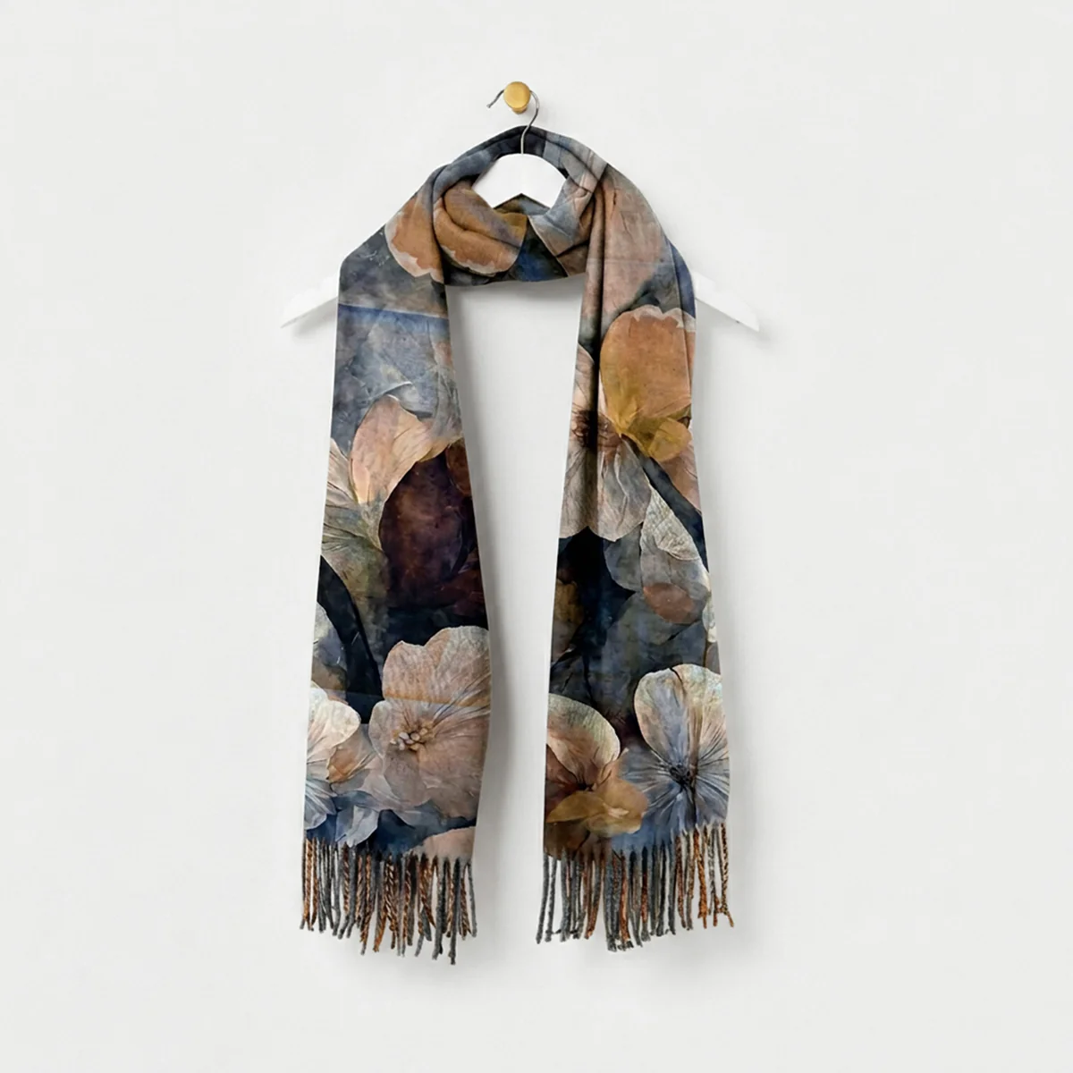 Coloured Floral Winter Scarves - Image 4
