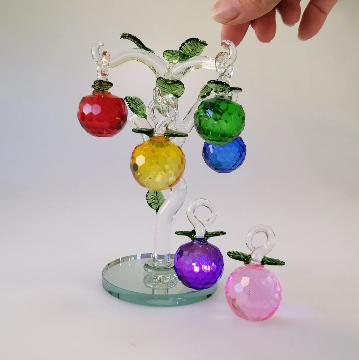 Colourful Glass Apple Tree - Image 2