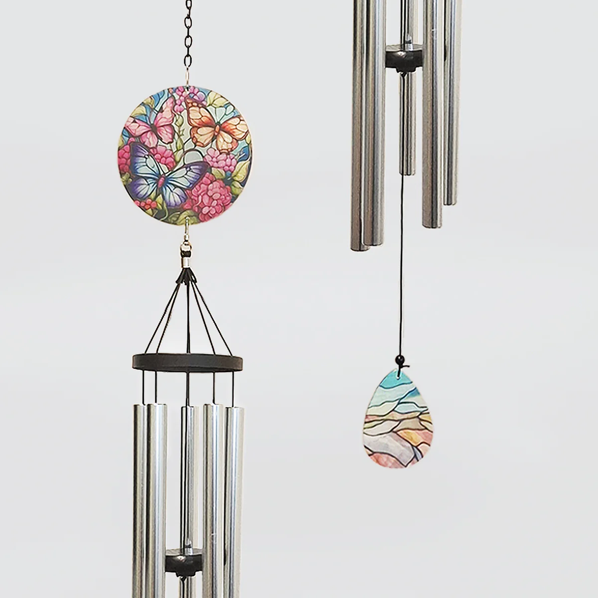 Colourful Glass Wind Chime - Image 2