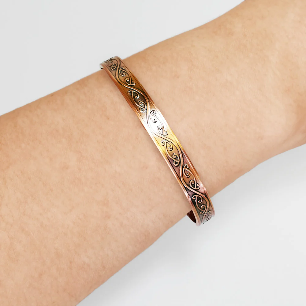 Copper Bracelet 'Maori Style Design' - Image 2