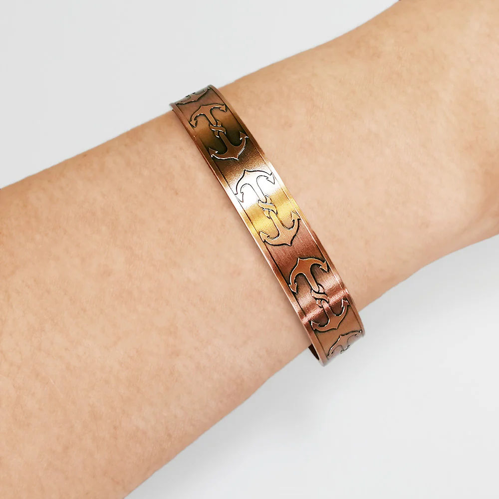 Copper 'Large Anchors' Bracelet - Image 2