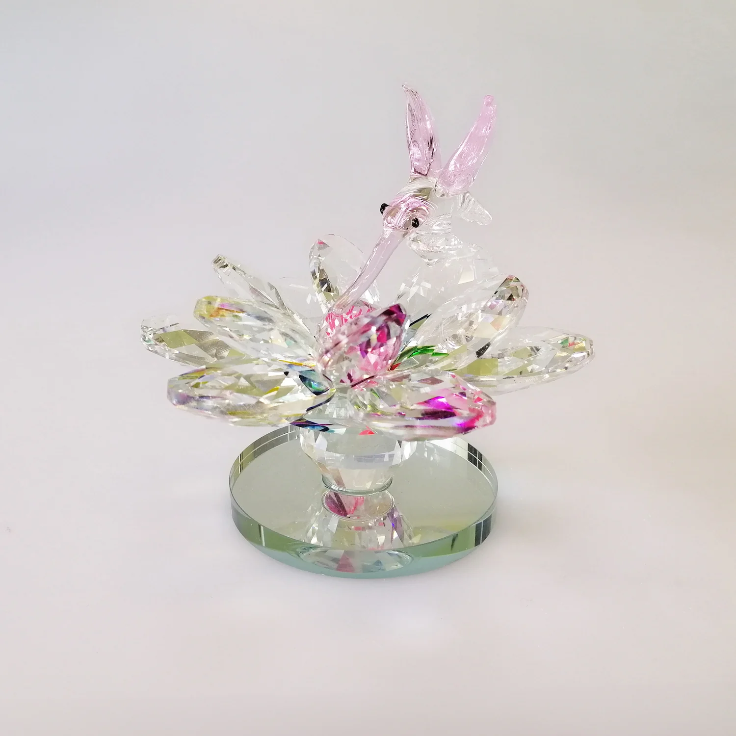Rotating Crystal Flower Humming Bird - Image 5