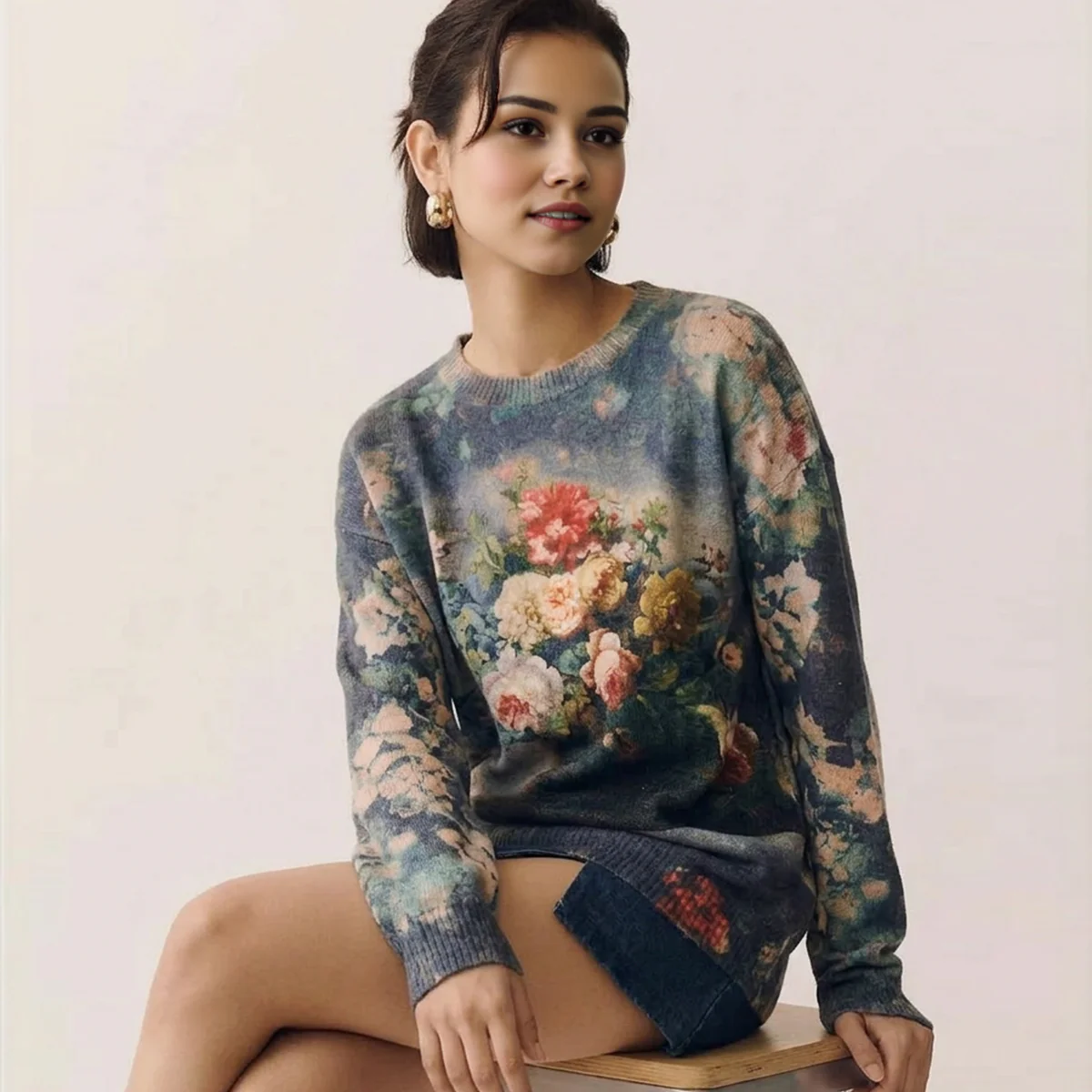 Winter Jersey - 'Floral' - Image 2