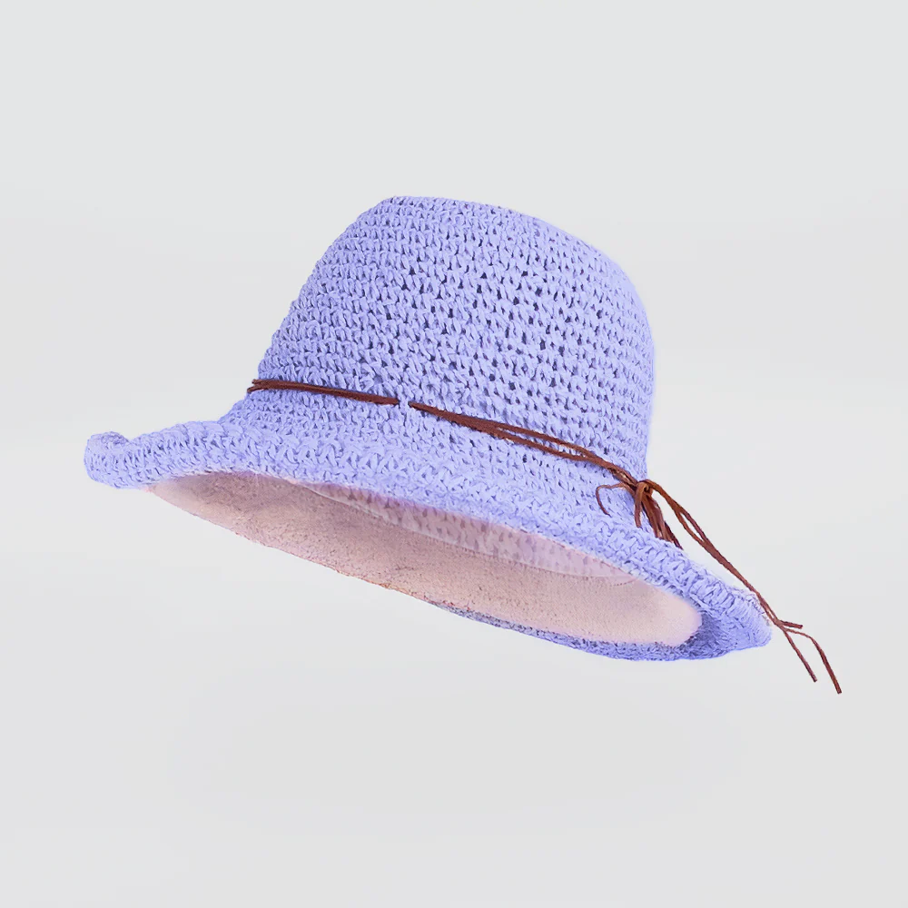 Crochet Hats W/ Tie - Image 3