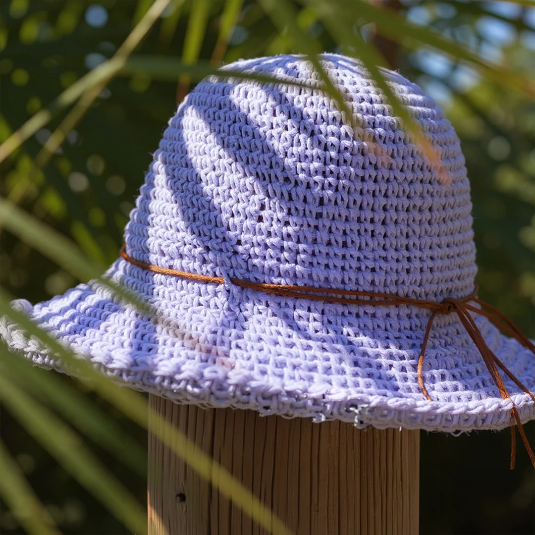 Crochet Hats W/ Tie - Image 4