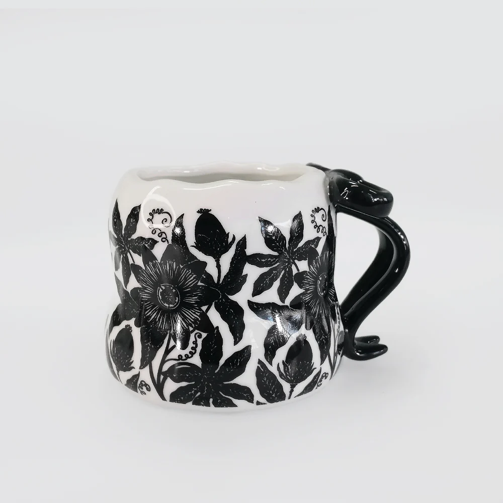 Floral Crumple Mugs