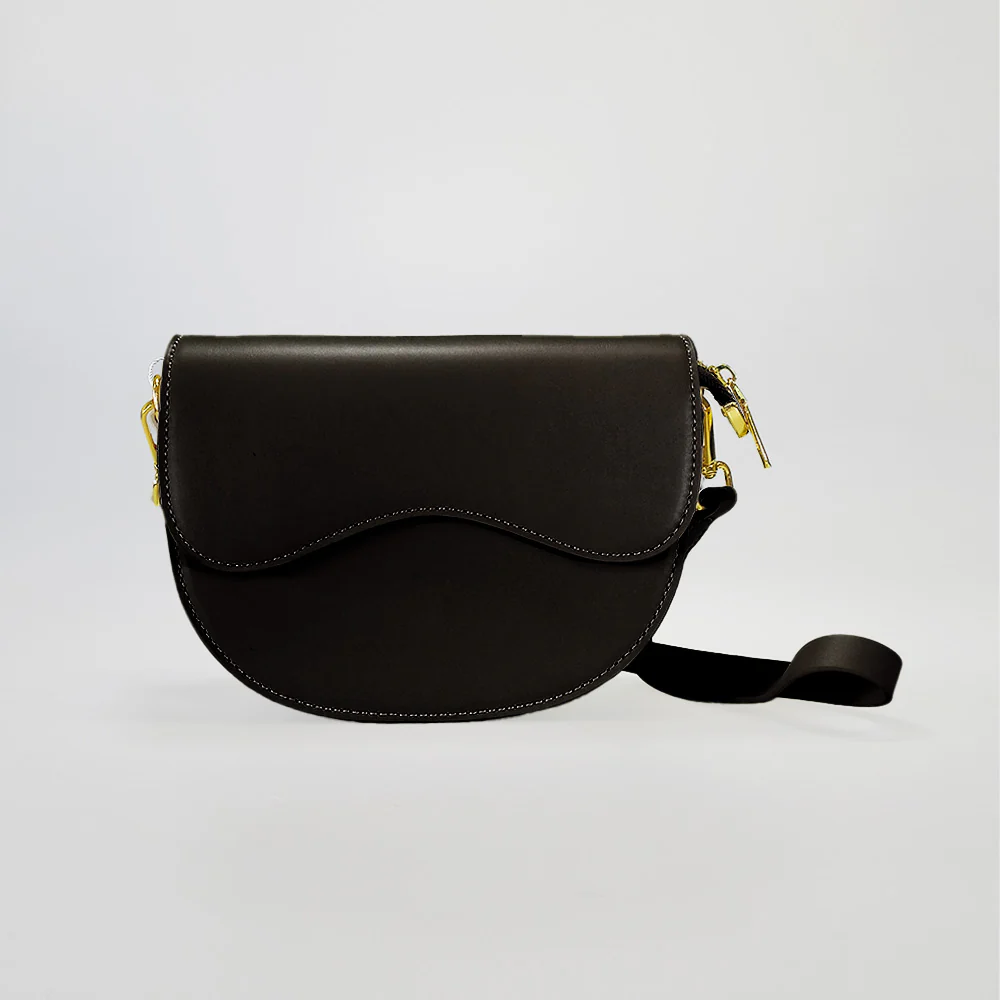 Curved Flap Shoulder Purses - Image 7
