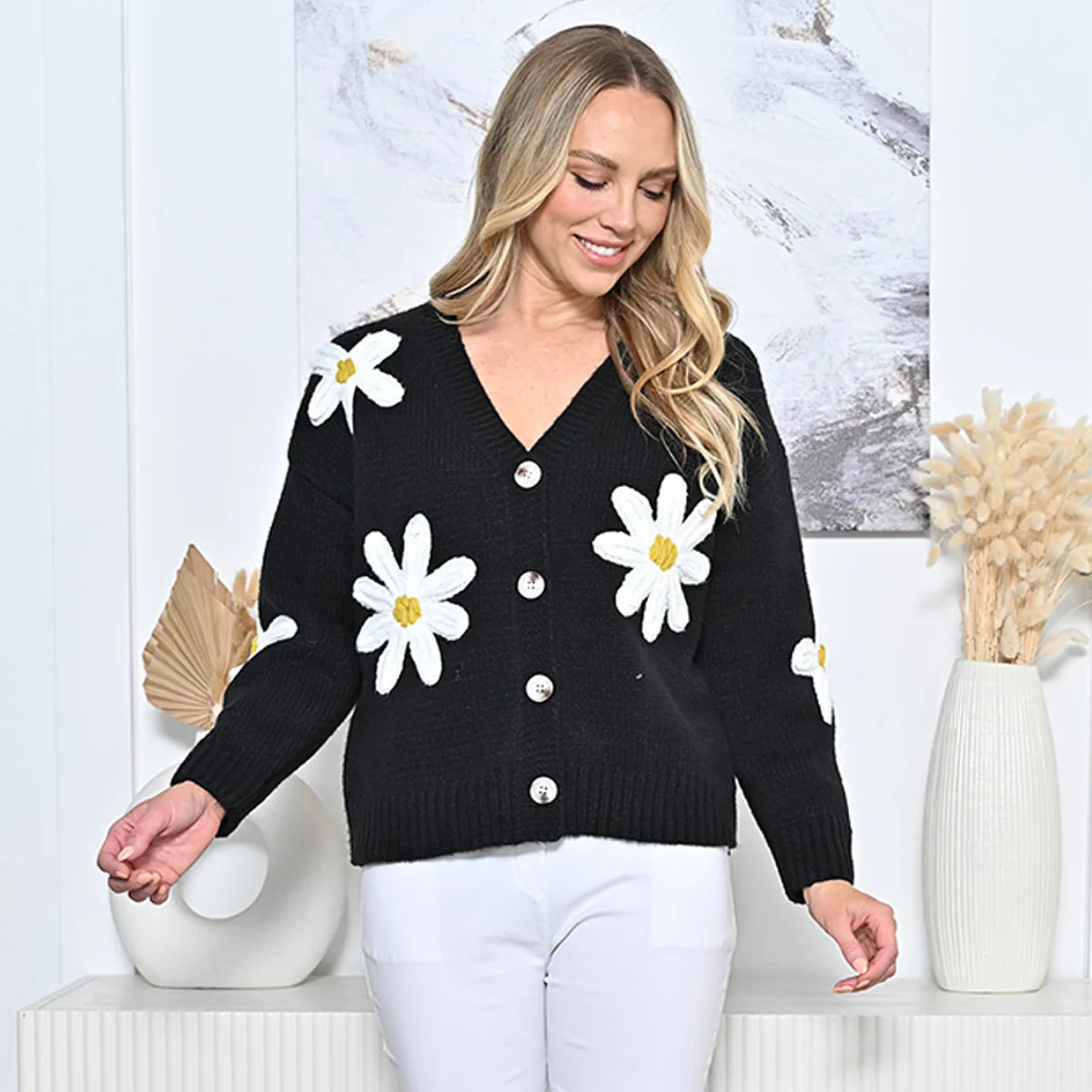 Knitted Daisy Cardigans - Image 3