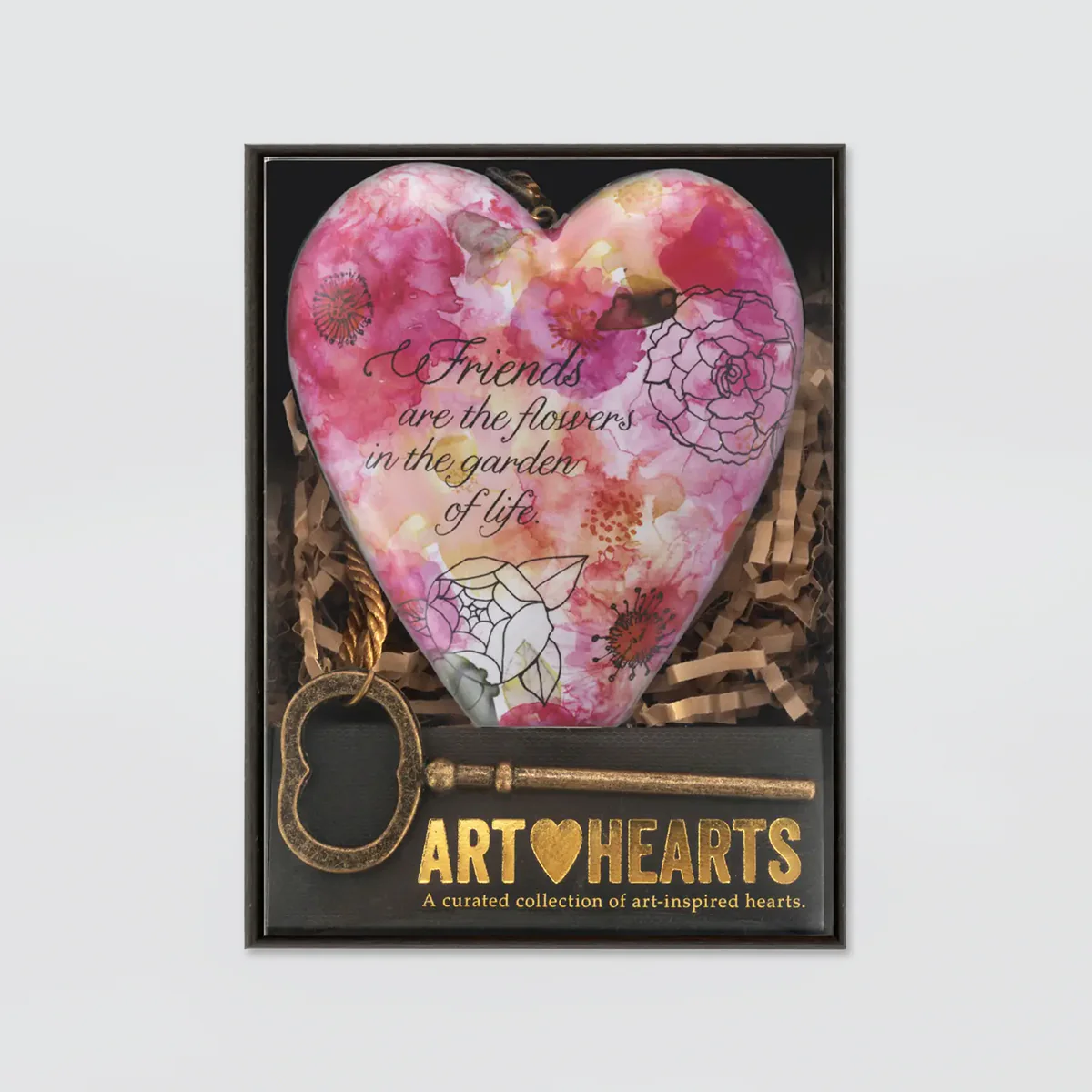Demdaco Heart Art - Friends Are Flowers - Image 3