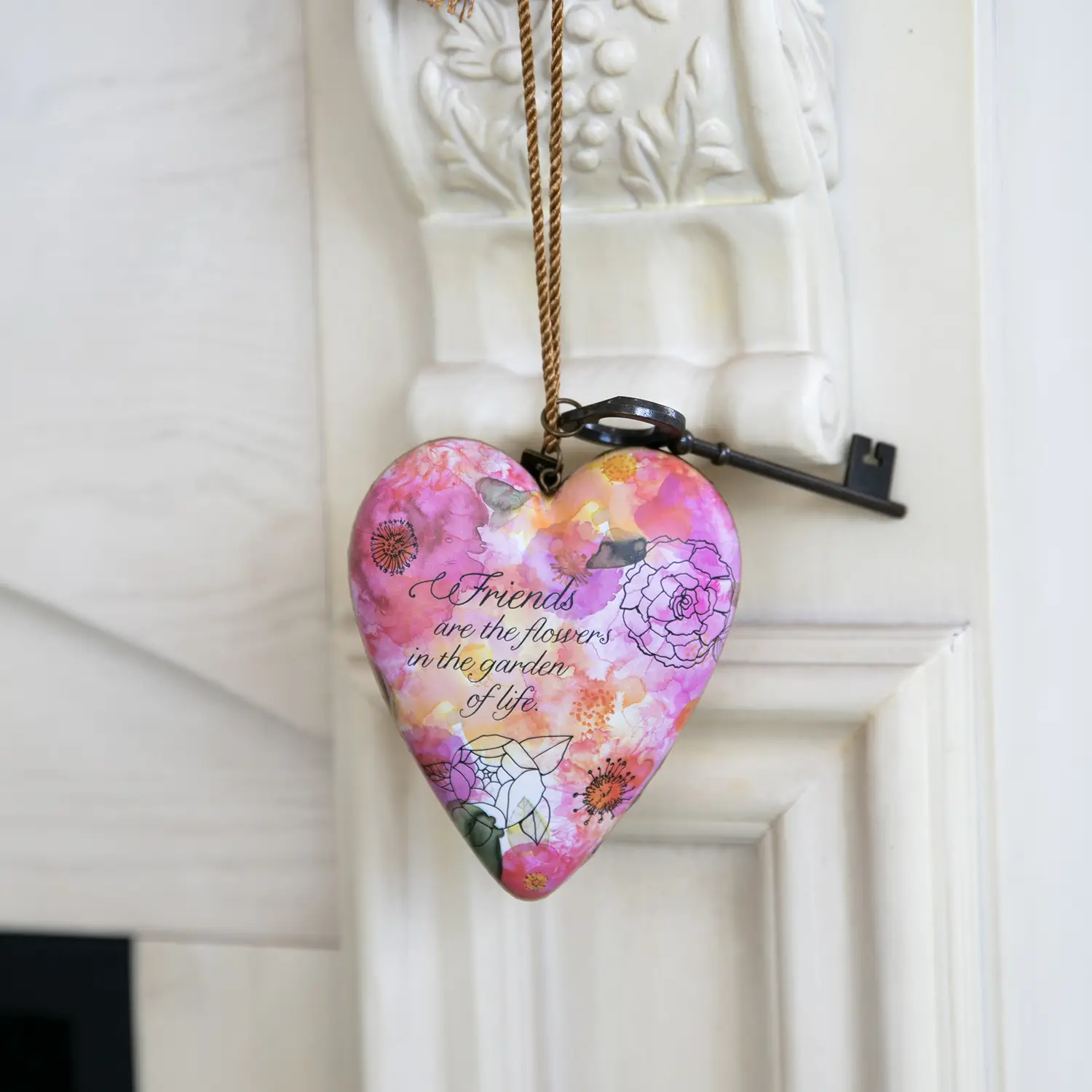 Demdaco Heart Art - Friends Are Flowers - Image 4