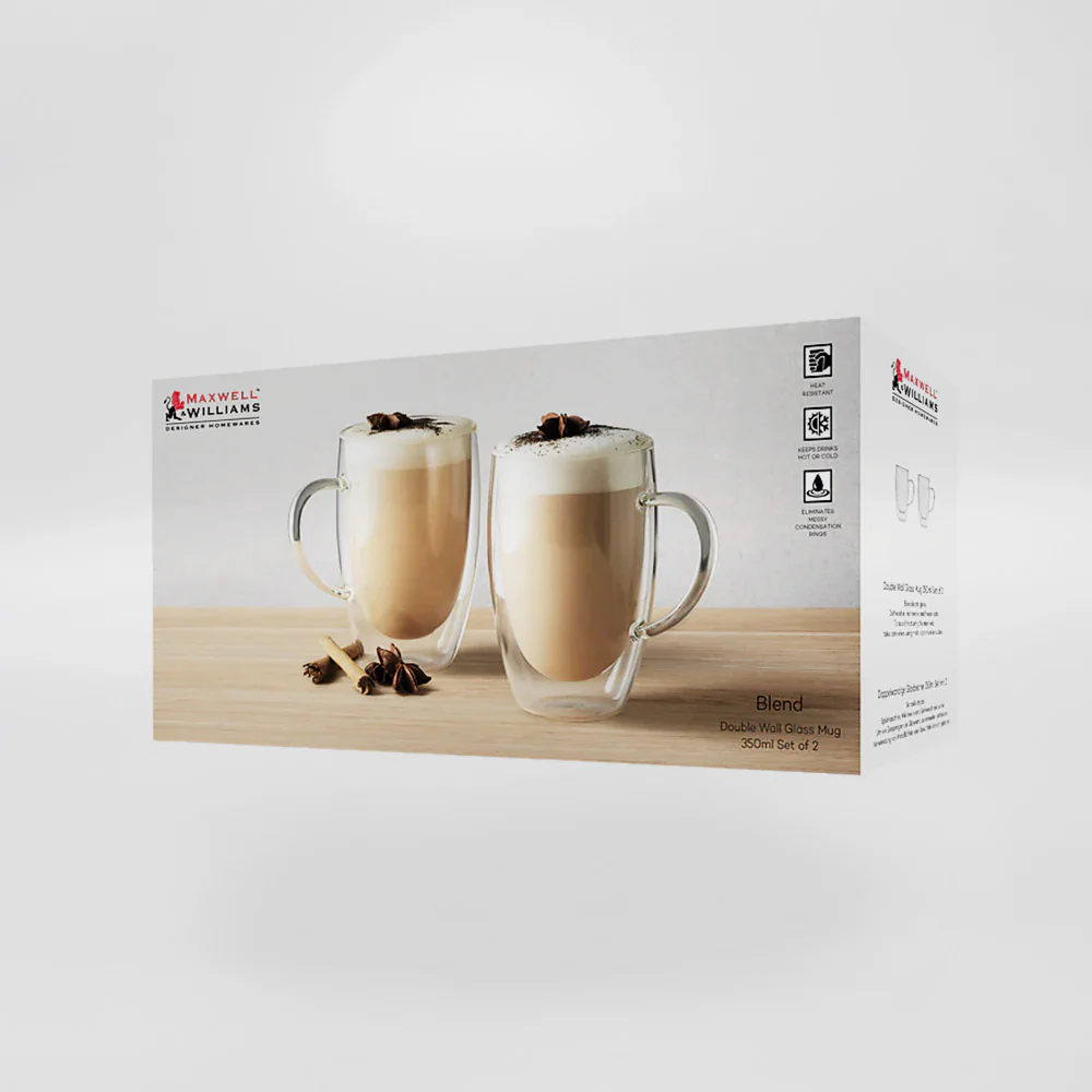 Double Wall Glass Mug Set/2 - Image 2