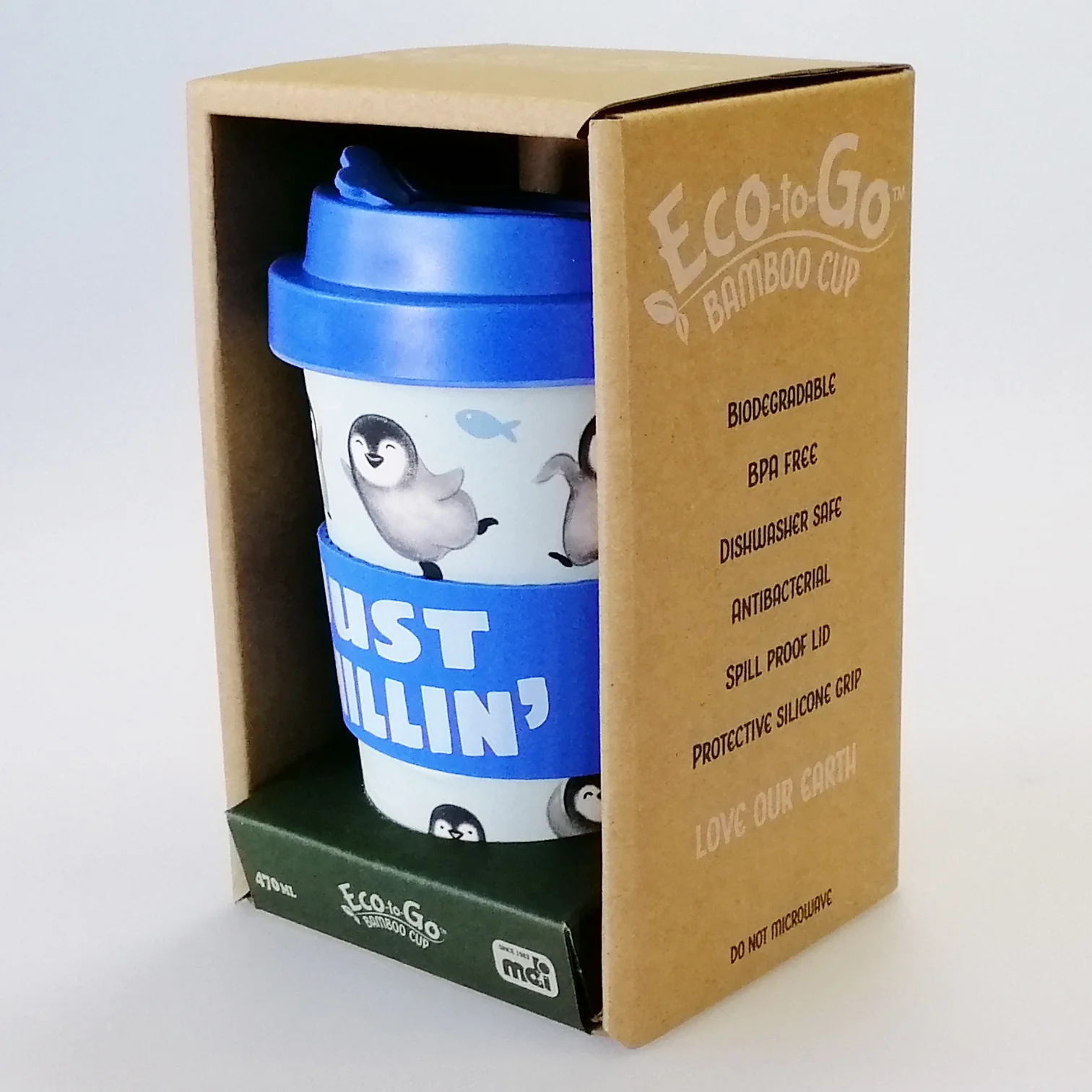 Eco-to-Go Bamboo Cup - 'Just Chillin' - 470ml - Image 4