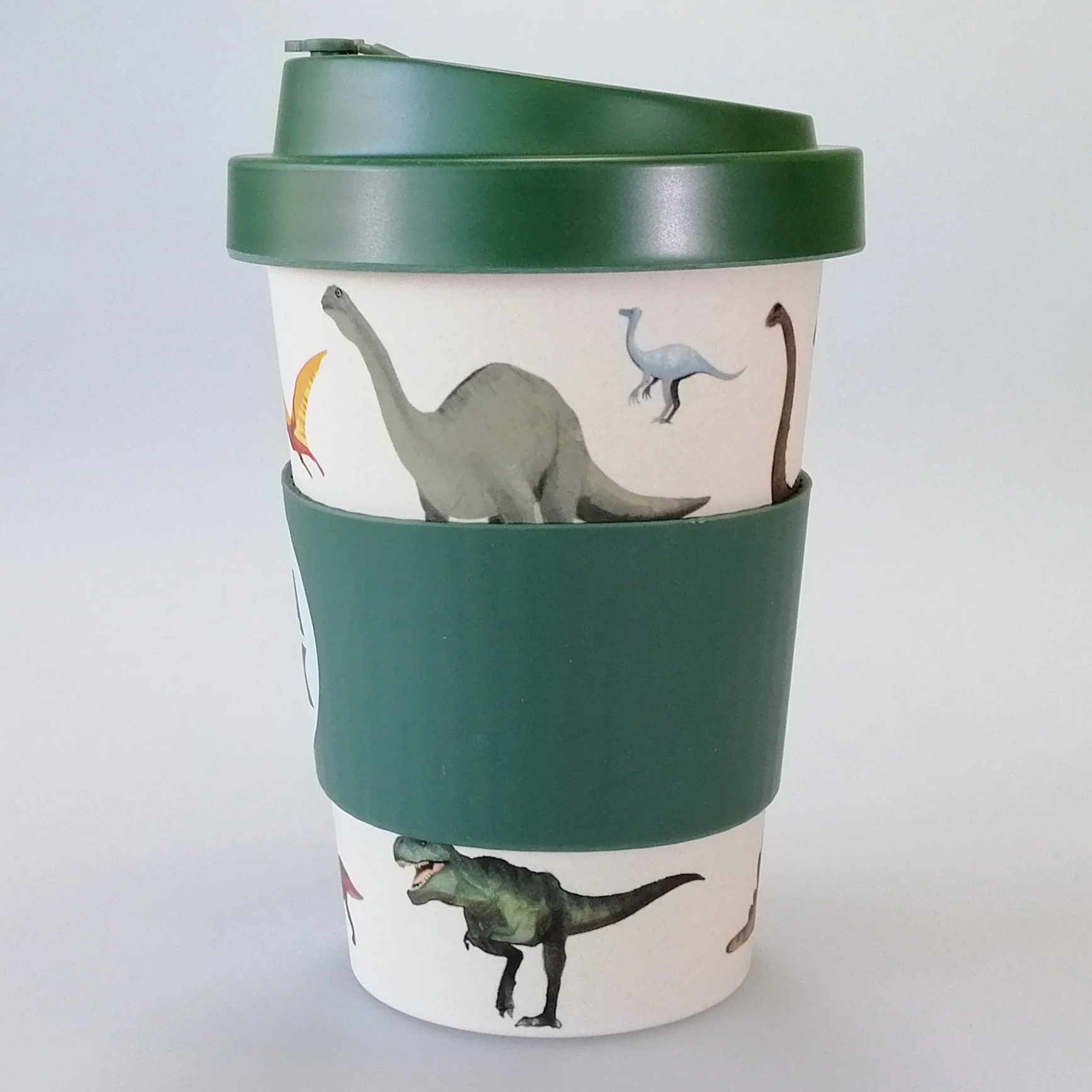 Eco-to-Go Bamboo Cup - 'Tea Rex' - 470ml - Image 2
