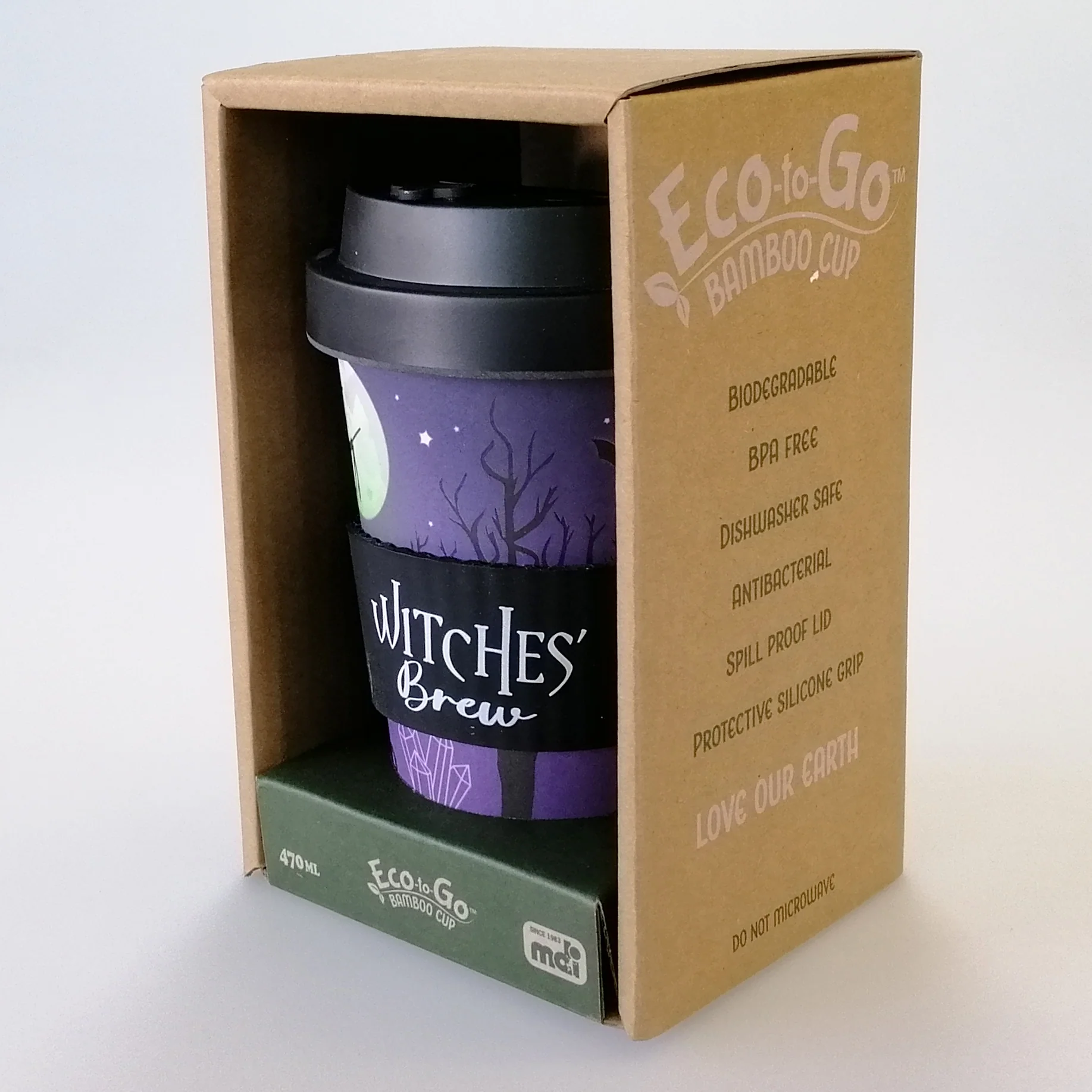 Eco-to-Go Bamboo Cup - 'Witches' Brew' - 470ml - Image 4
