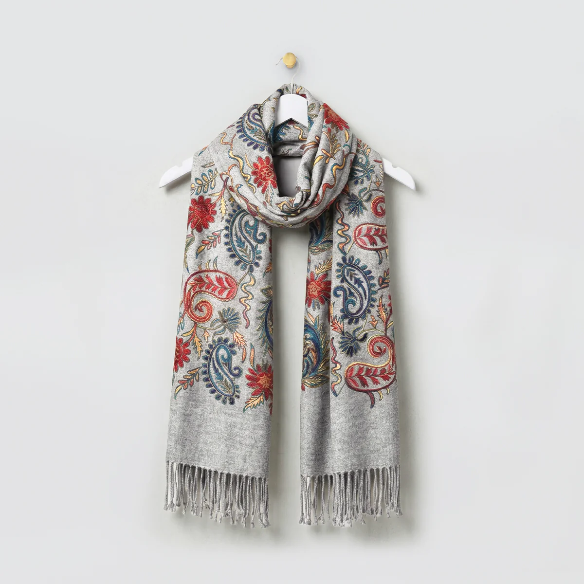 Embroidered Winter Tapestry Scarves - Image 5