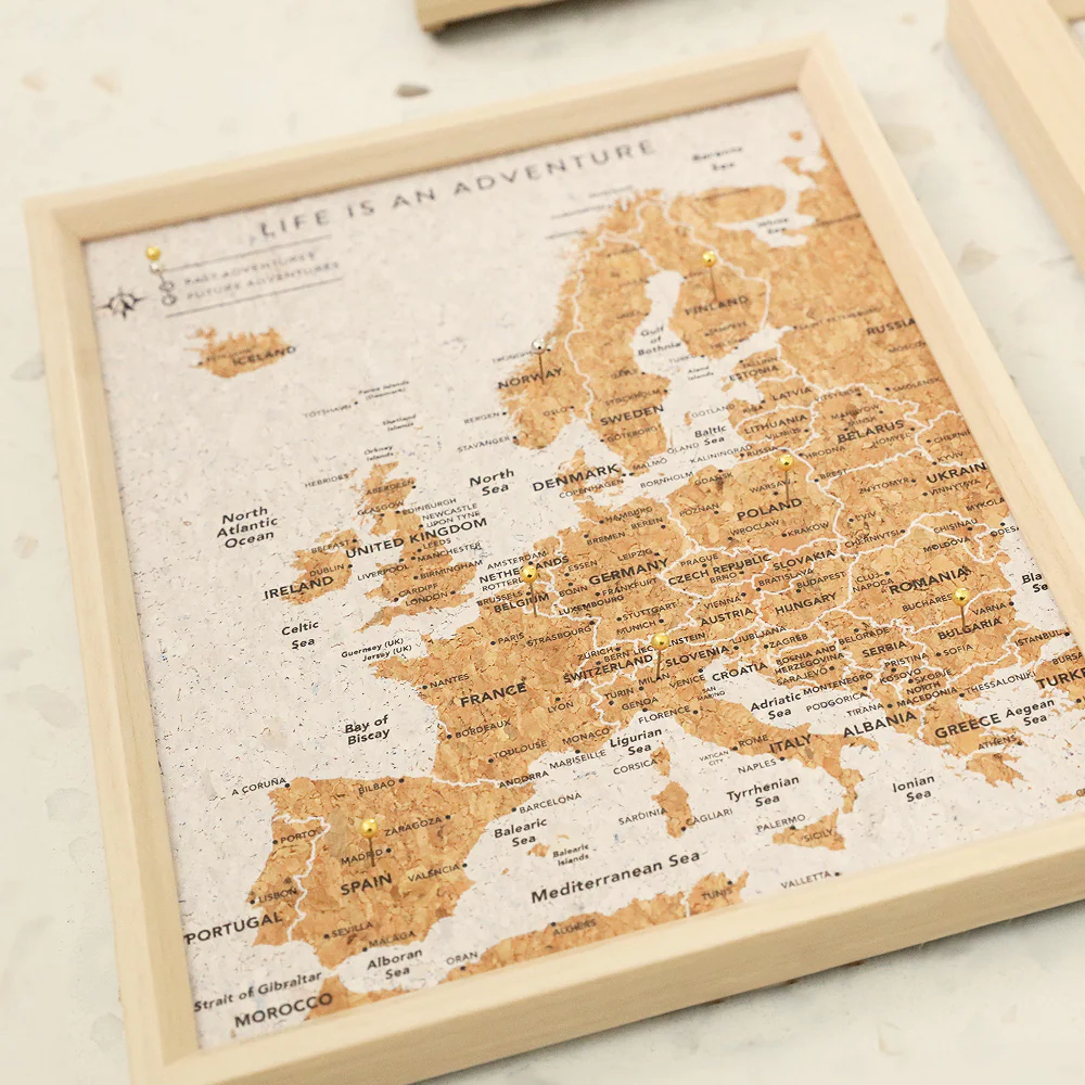 Europe Travel Board Desk Map - Image 2