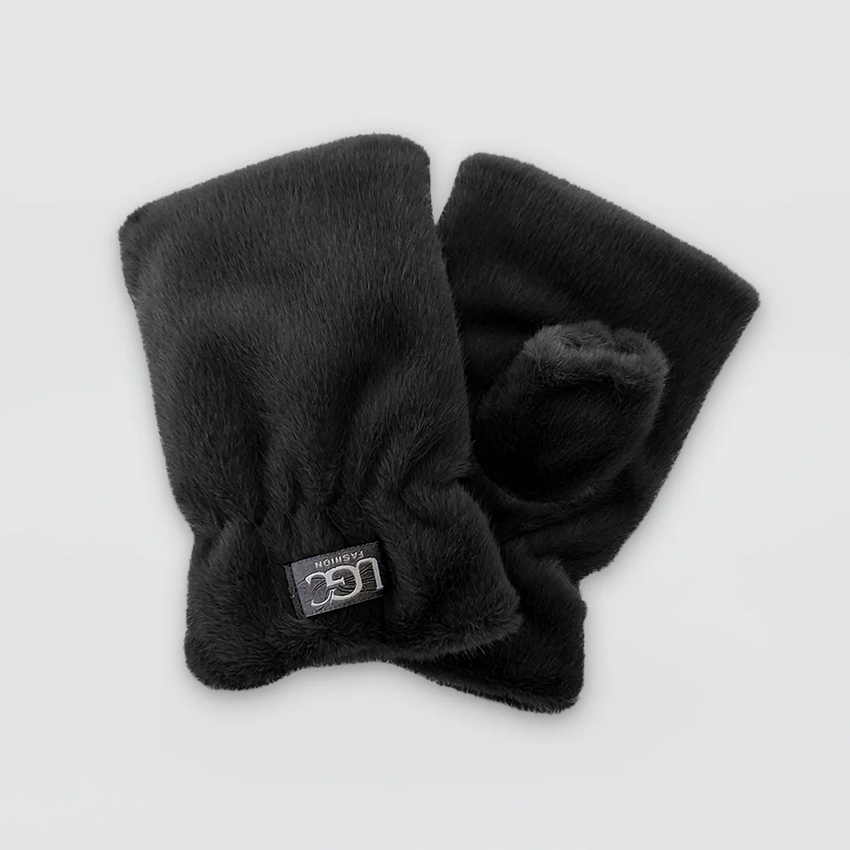 Faux Fur Fingerless Mitts