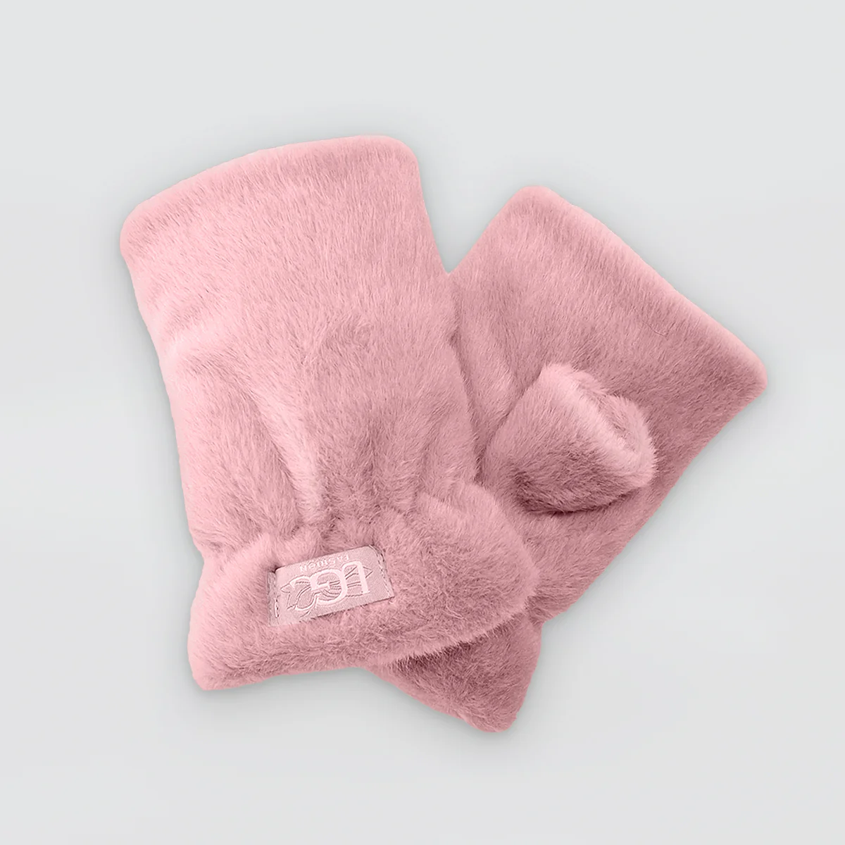 Faux Fur Fingerless Mitts - Image 5