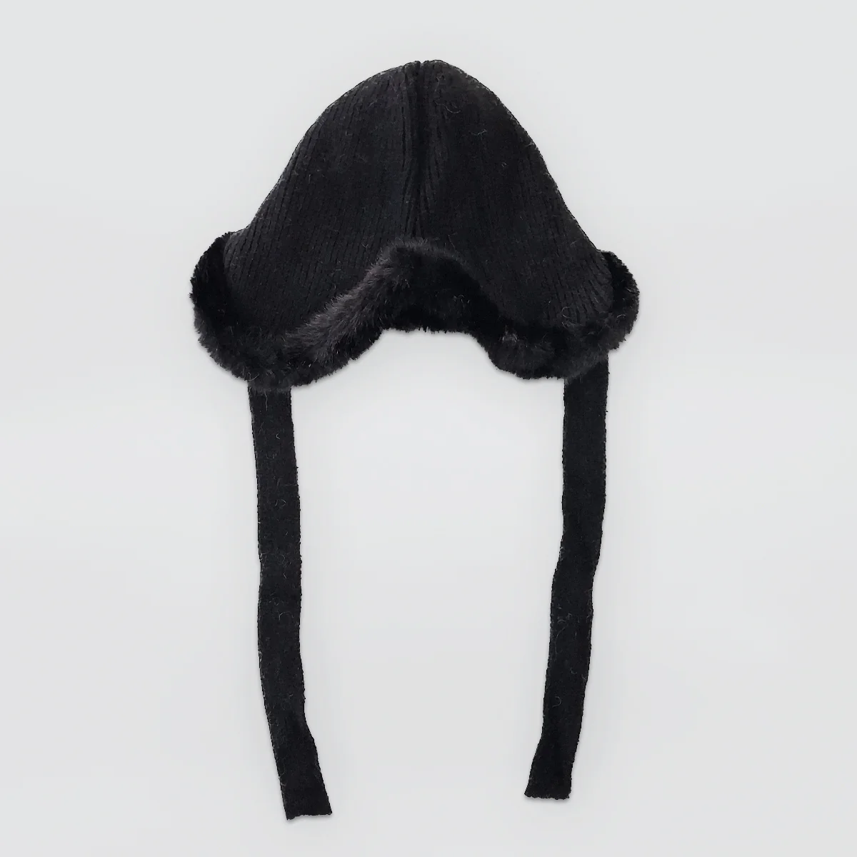 Faux Fur Trim Knitted Hats - Image 2