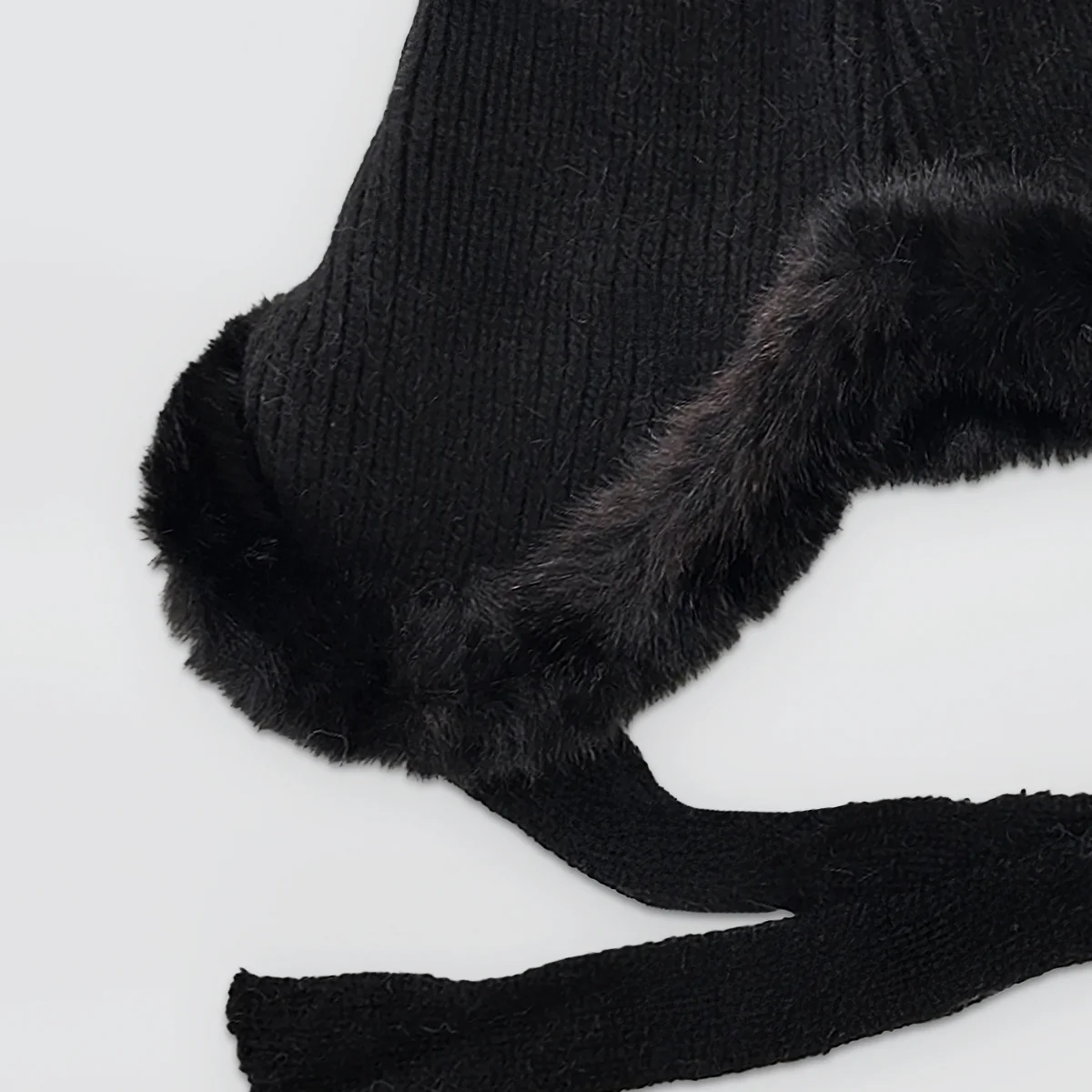 Faux Fur Trim Knitted Hats - Image 3