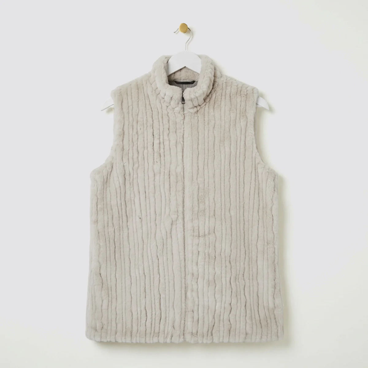 Faux Fur Vest - Long - Image 3