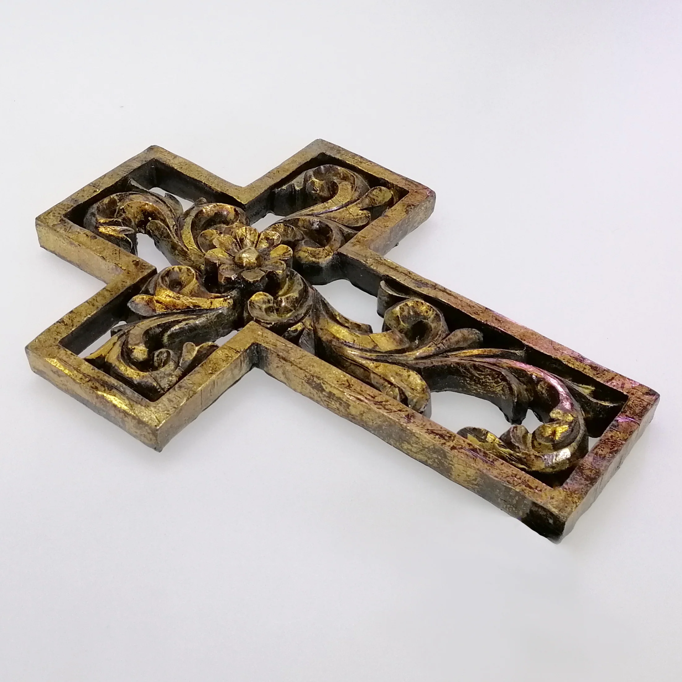 Floral Cross - Gold - Image 2
