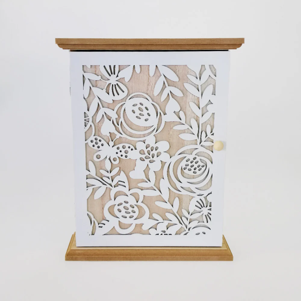 Floral Key Holder Cabinet
