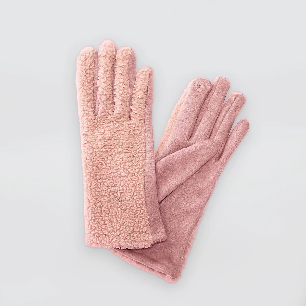 Fluffed Gloves - Suede Style - Image 2