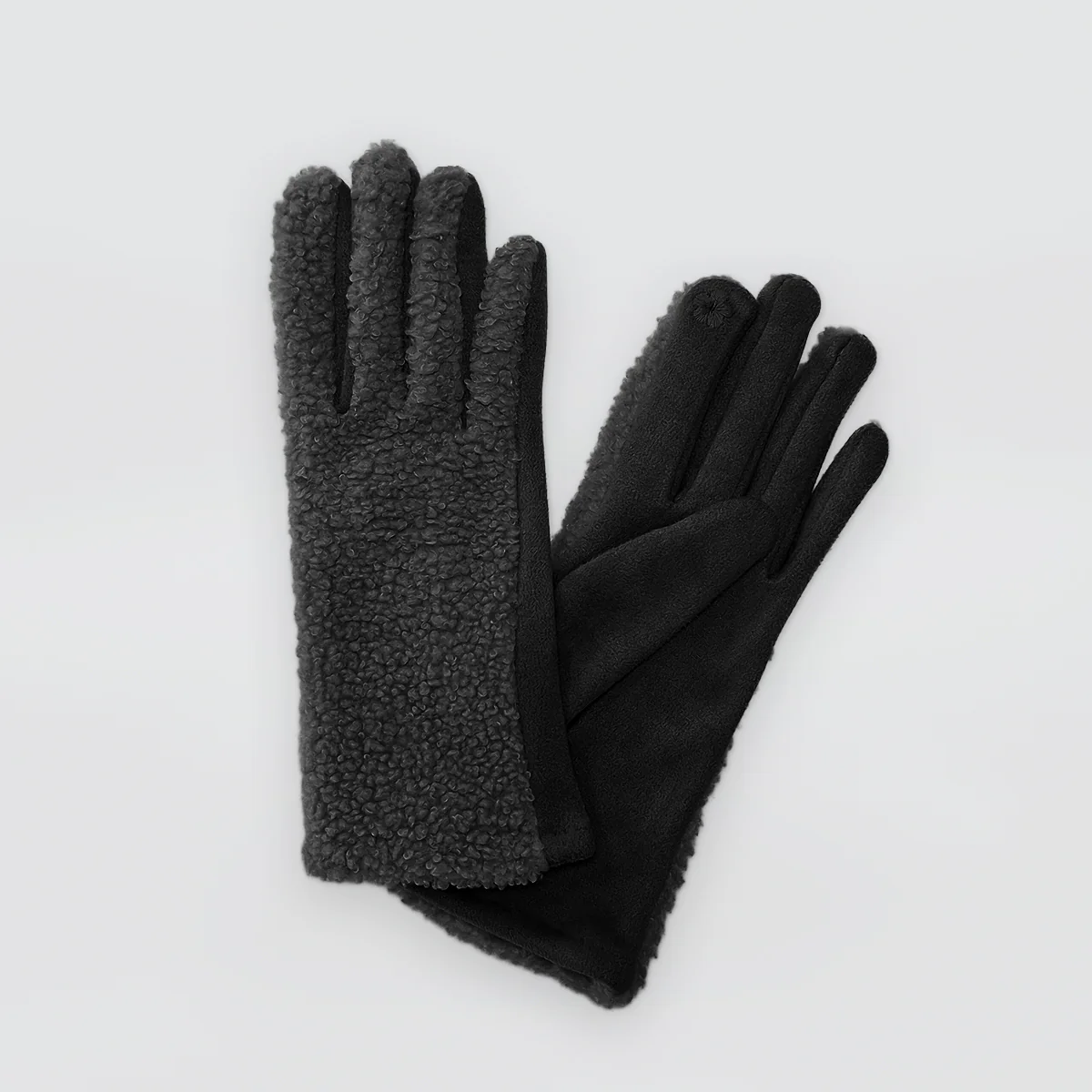 Fluffed Gloves - Suede Style - Image 4