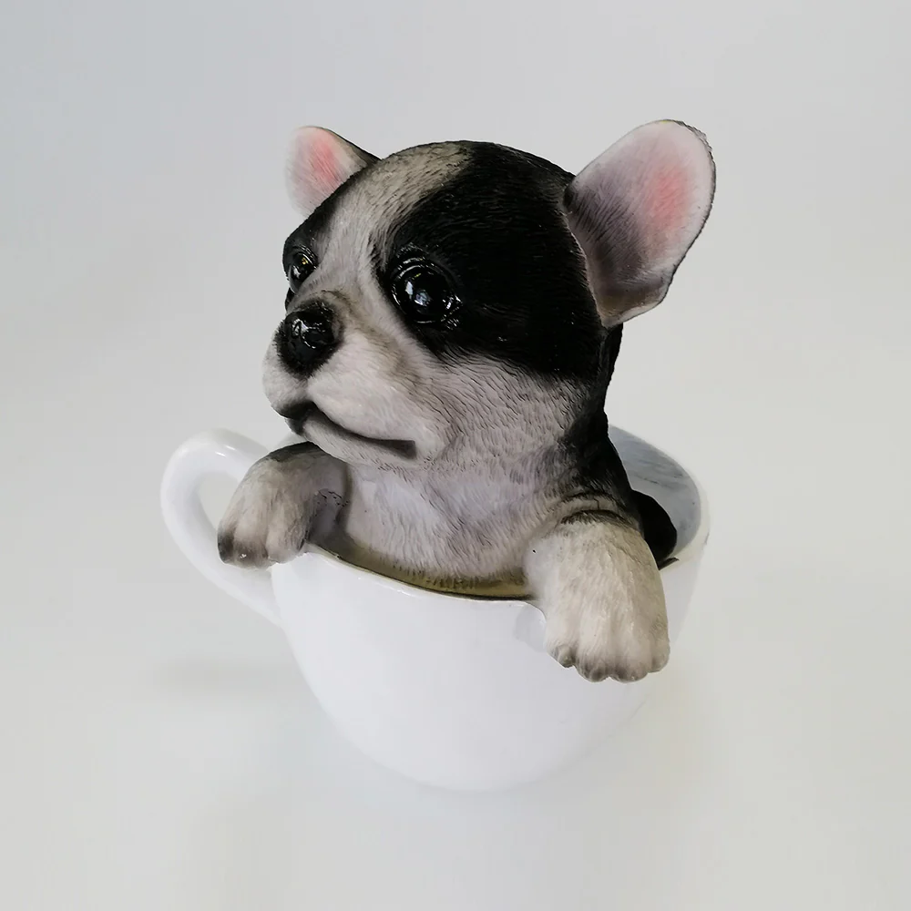 French Bulldog In A Cup - Money Box - Image 3
