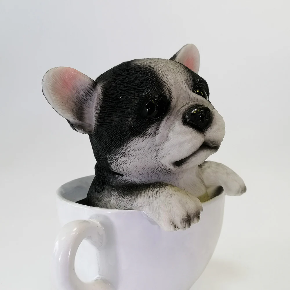 French Bulldog In A Cup - Money Box - Image 4