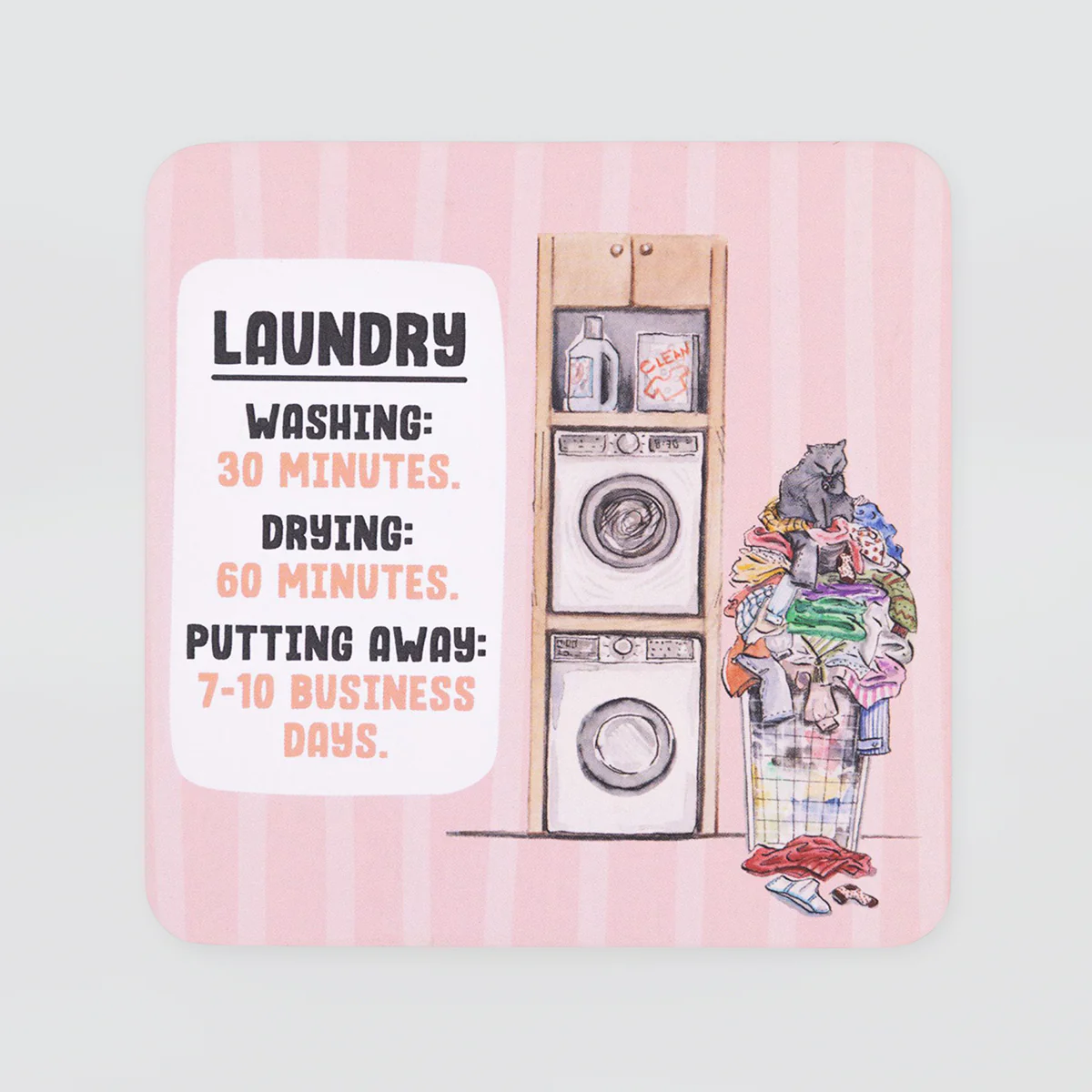 Funny Coaster - 'Laundry'
