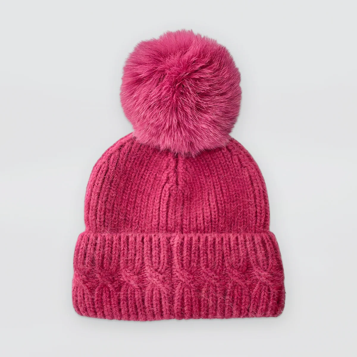 Fur Mohair Bobble Hats - Image 3