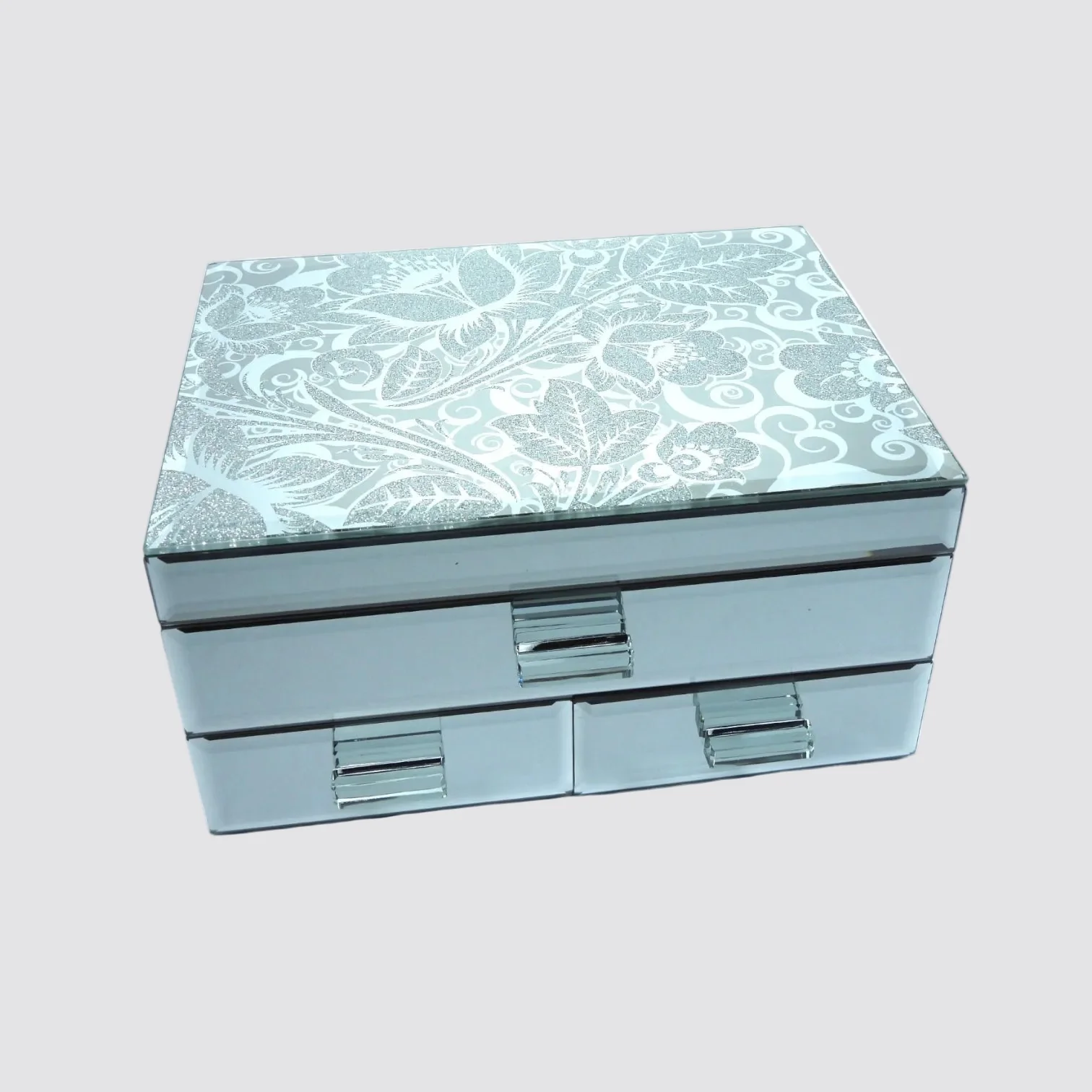 Glam Glitz Jewellery Box - 2 Small Drawers