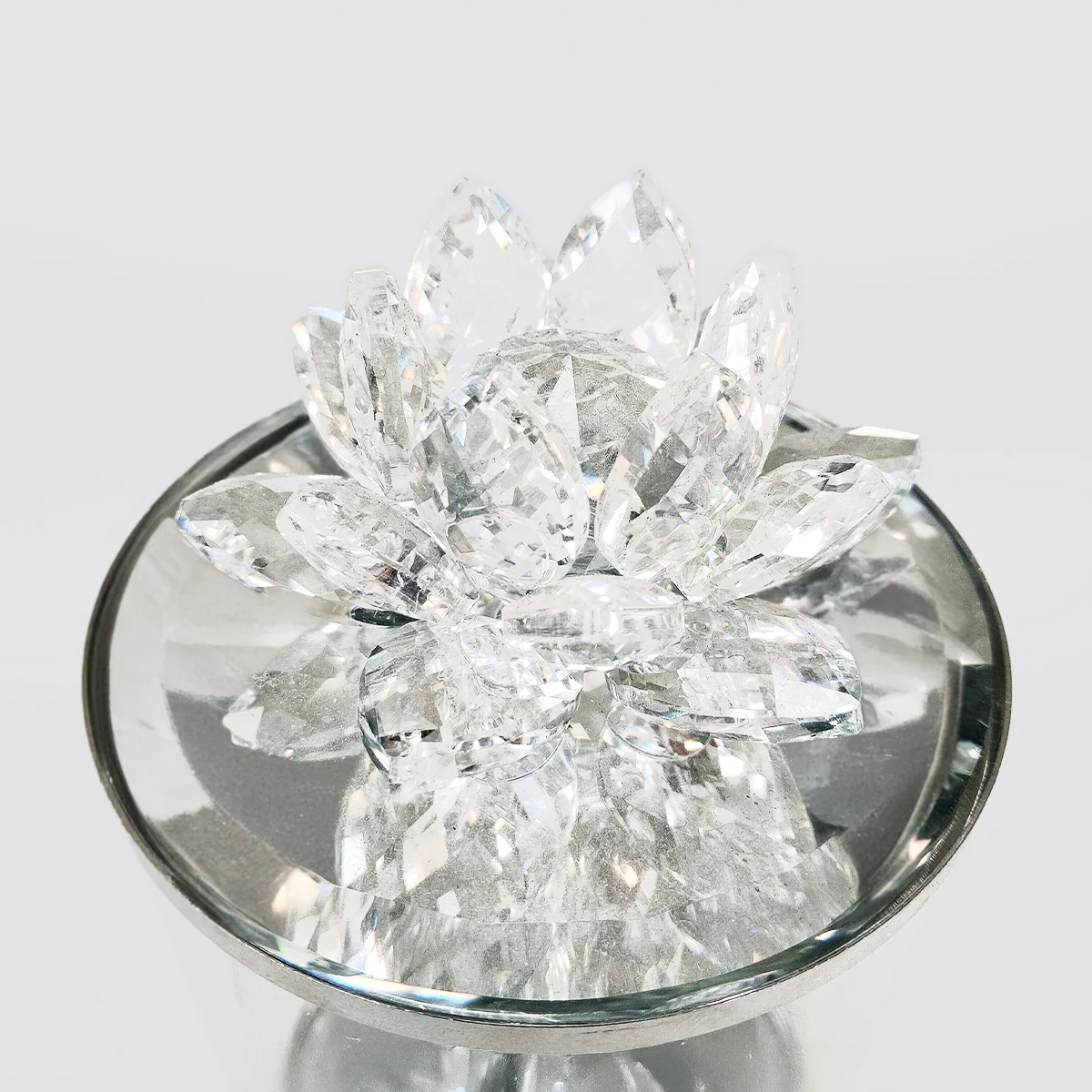 Glass Canister Crystal Flower Lid - Image 3