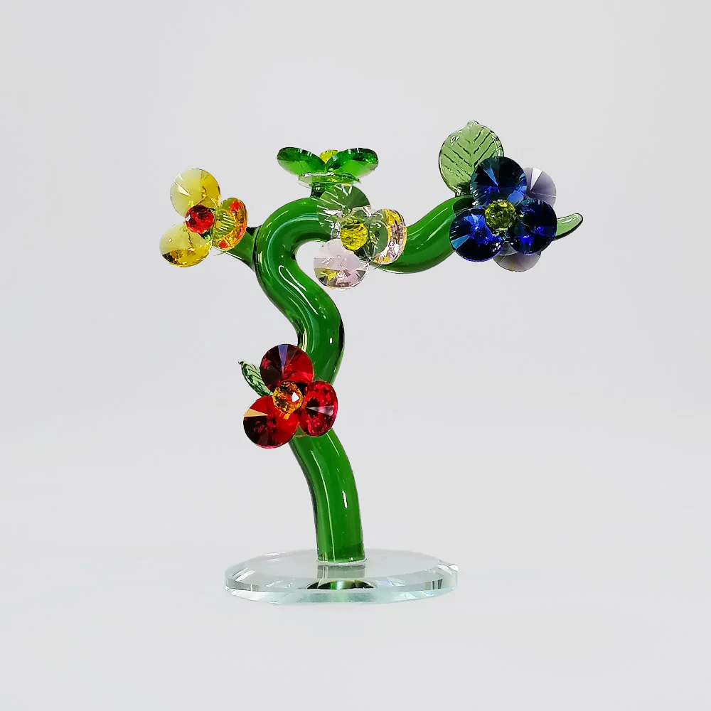 Glass Flower Tree - 11.5cm