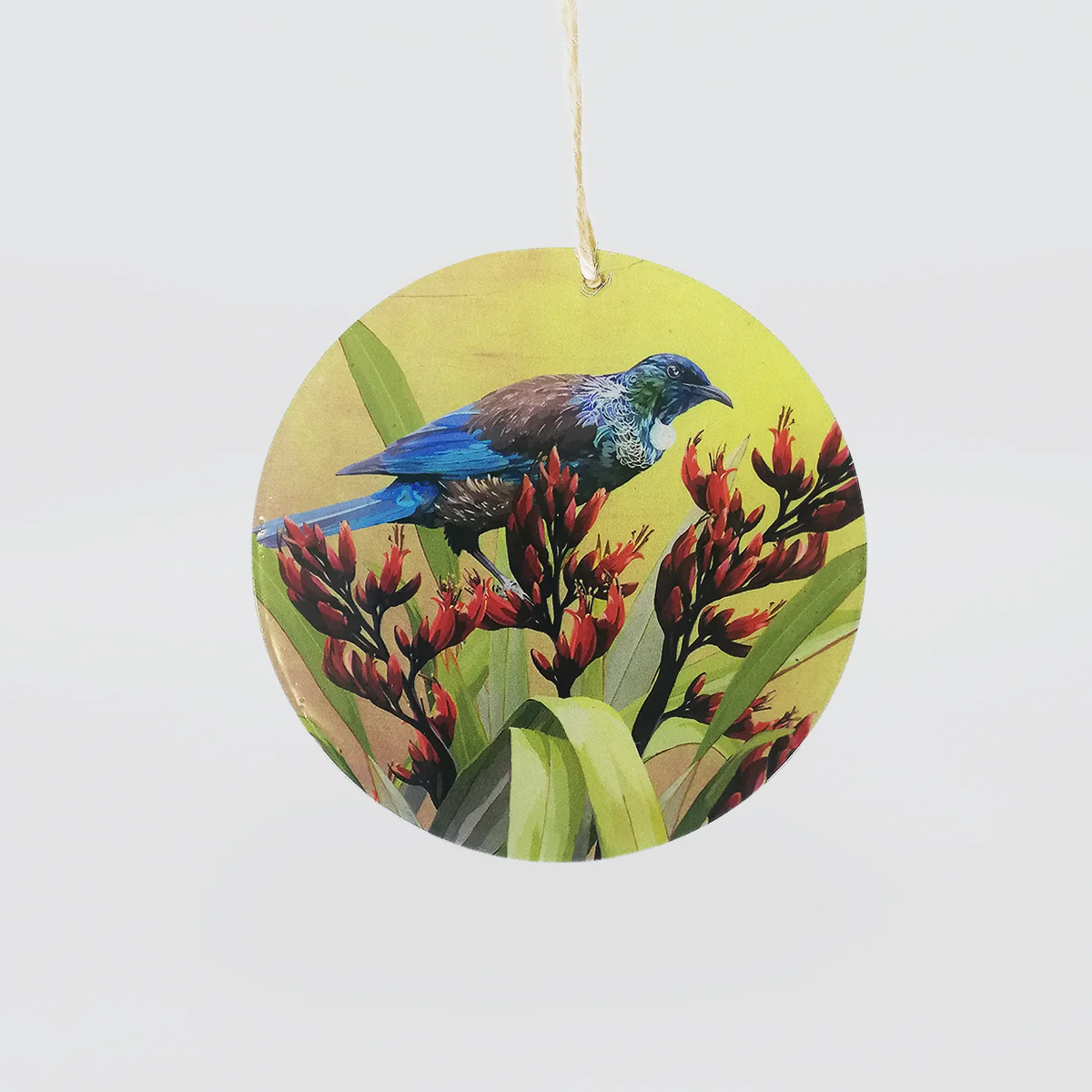 Glass Hanging Circles - NZ Birds - Image 2