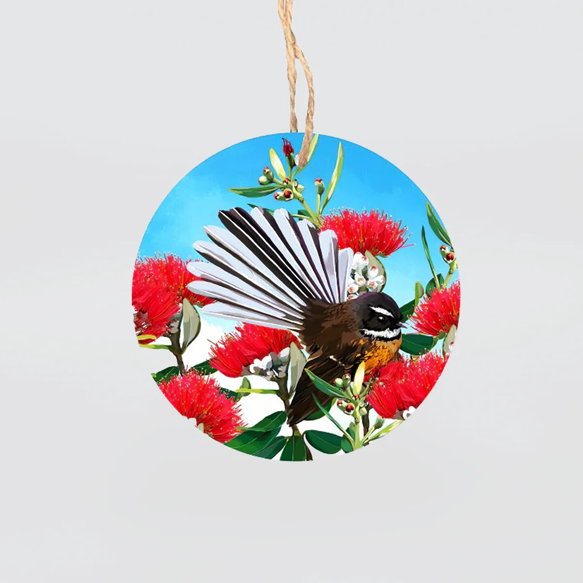 Glass Hanging Circles - NZ Birds - Image 4