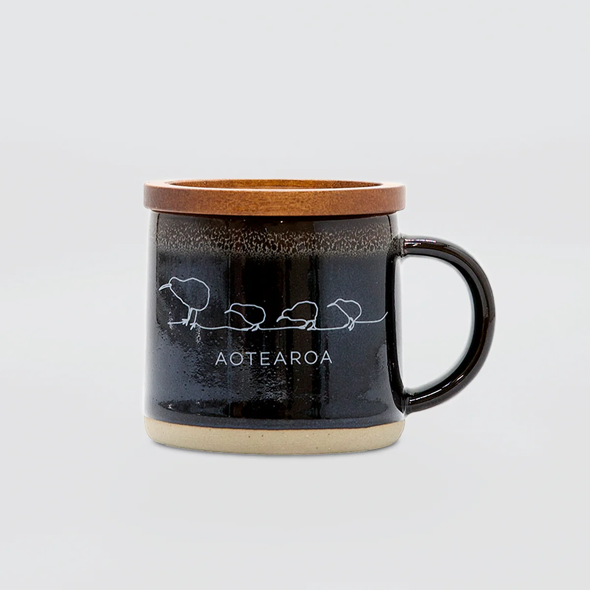 Glazed Espresso Mugs 'Kiwis' - Image 3